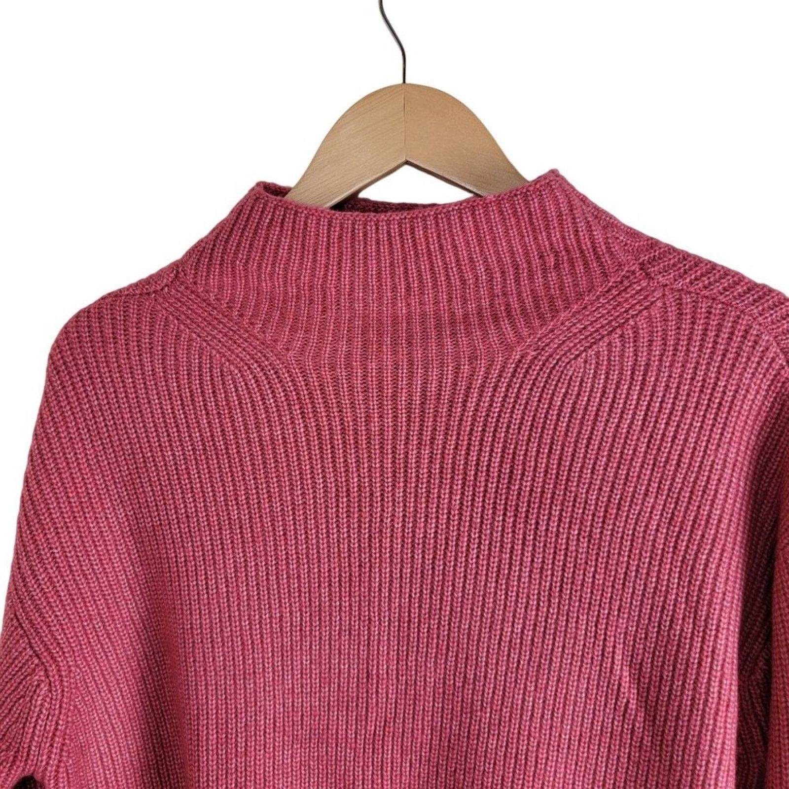 Ann Taylor Ann Taylor Womens Cuffed Mock Neck Knitted Sweater Size S / US 4 / IT 40 - 2 Thumbnail