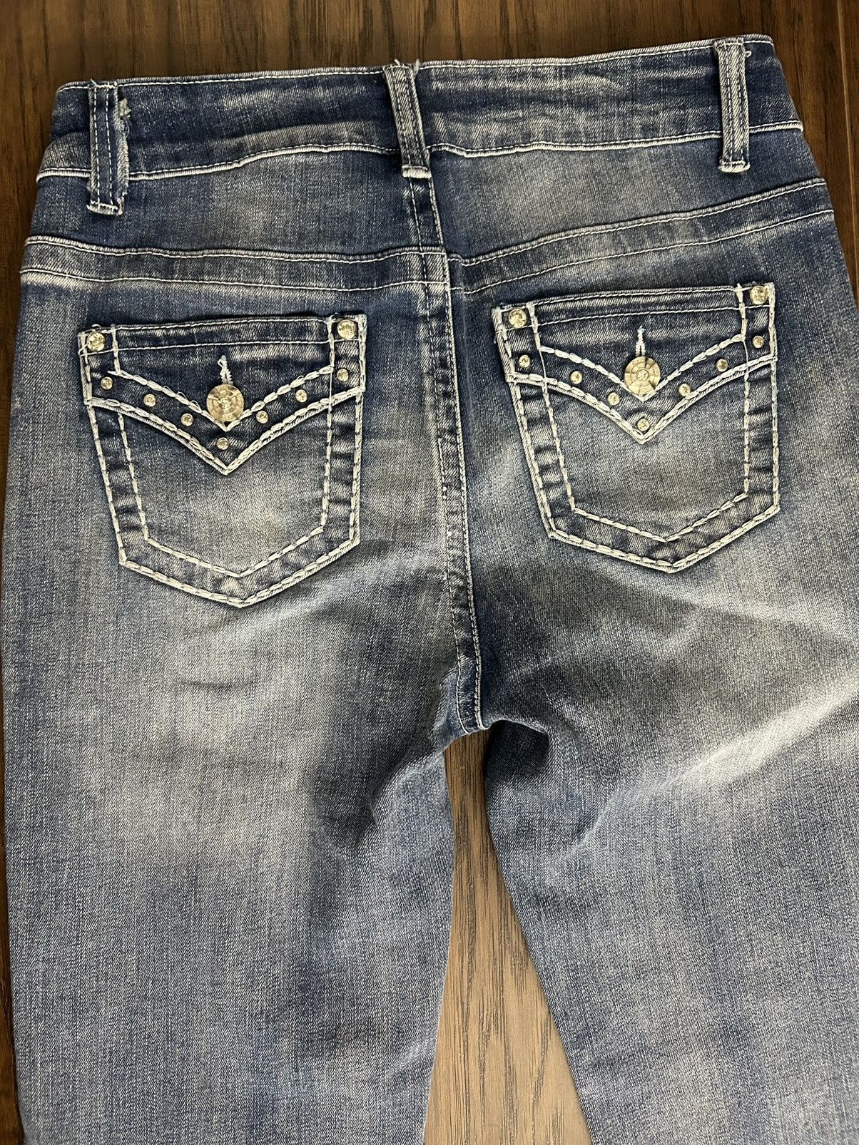 Other Blinged Classic Bootcut Jeans Size 28" / US 6 / IT 42 - 4 Thumbnail