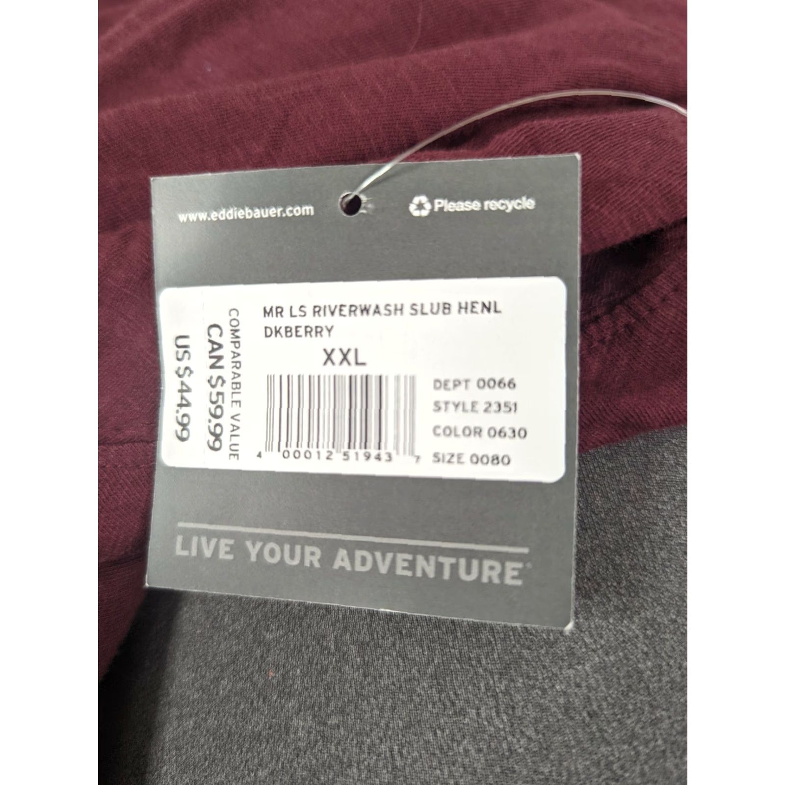 Eddie Bauer VINTAGE? wait: No. (Ignore) Size US XXL / EU 58 / 5 - 4 Thumbnail