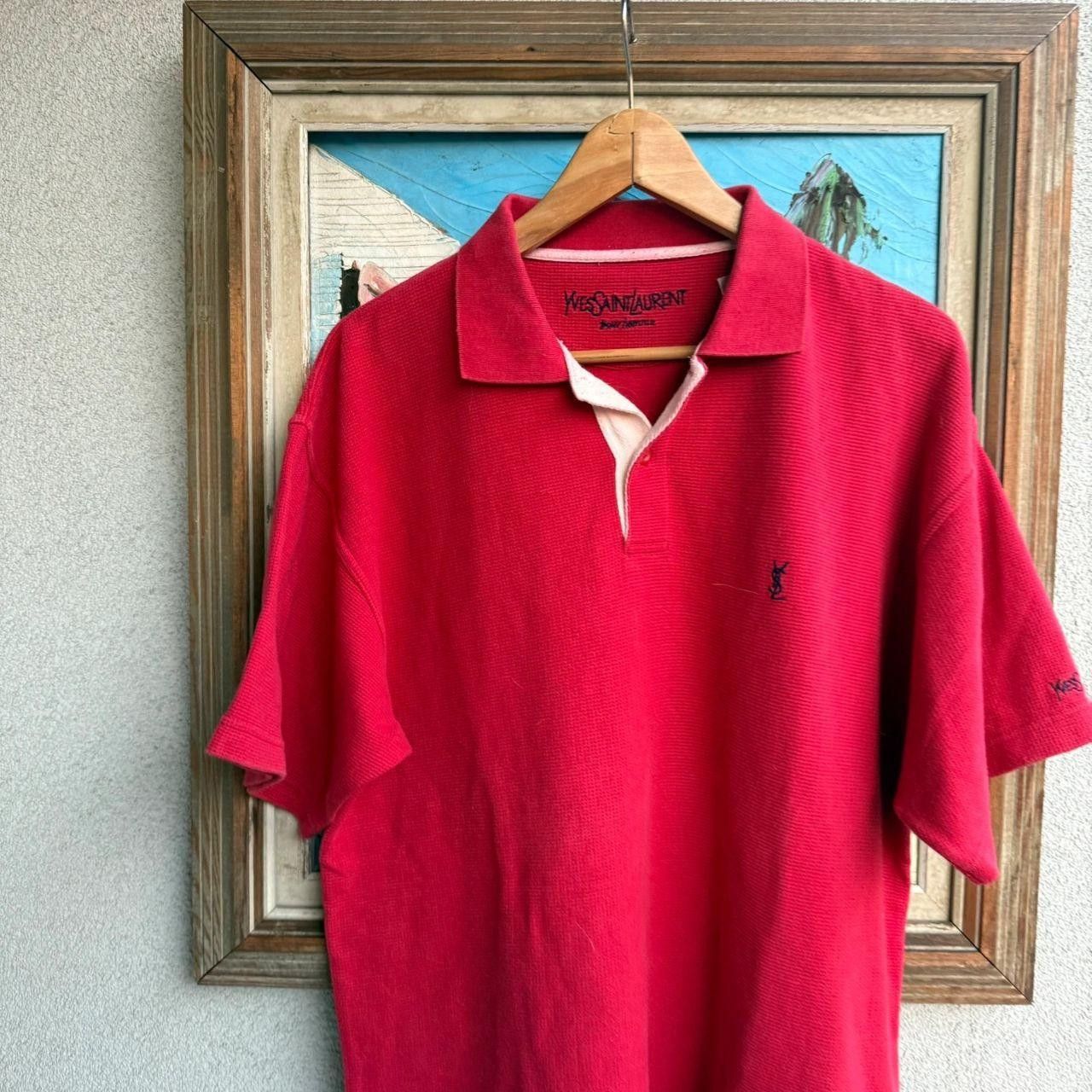 Yves Saint Laurent Yves Saint Laurent YSL T shirt Polo Tee Heavy Overshirt Size US XL / EU 56 / 4 - 3 Thumbnail