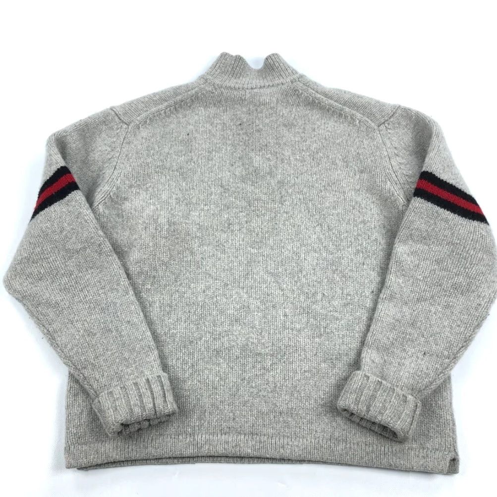 Gap GAP Men’s L Lambswool Shawl Collar Sweater Gray Red Black Stripe Knit Pullover Wool Casual Size US L / EU 52-54 / 3 - 7 Thumbnail