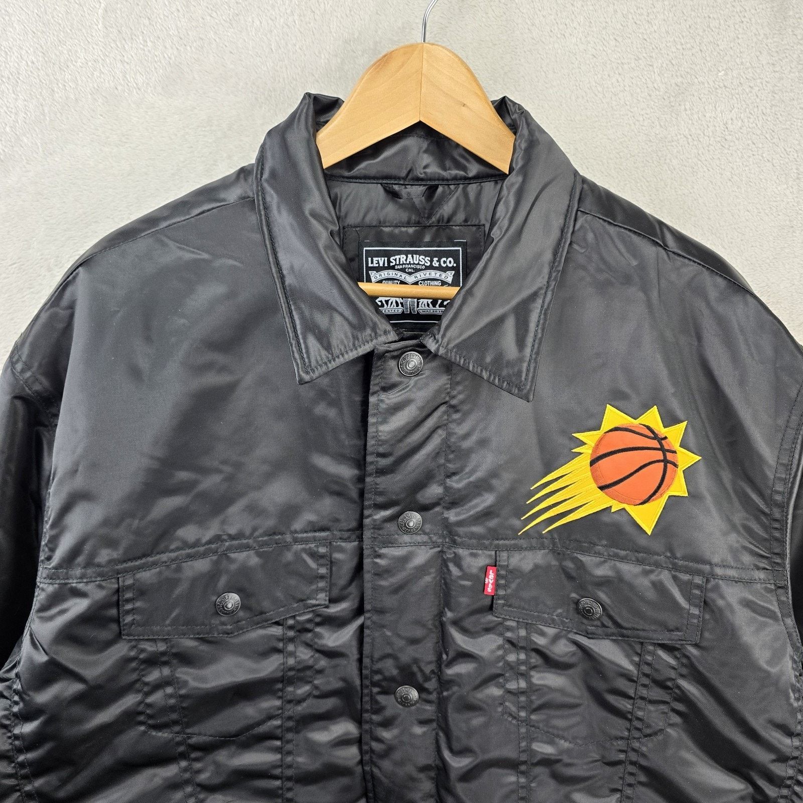 Starter Starter x Levi's Phoenix Suns Jacket Mens XL Trucker Satin Size US XL / EU 56 / 4 - 3 Thumbnail