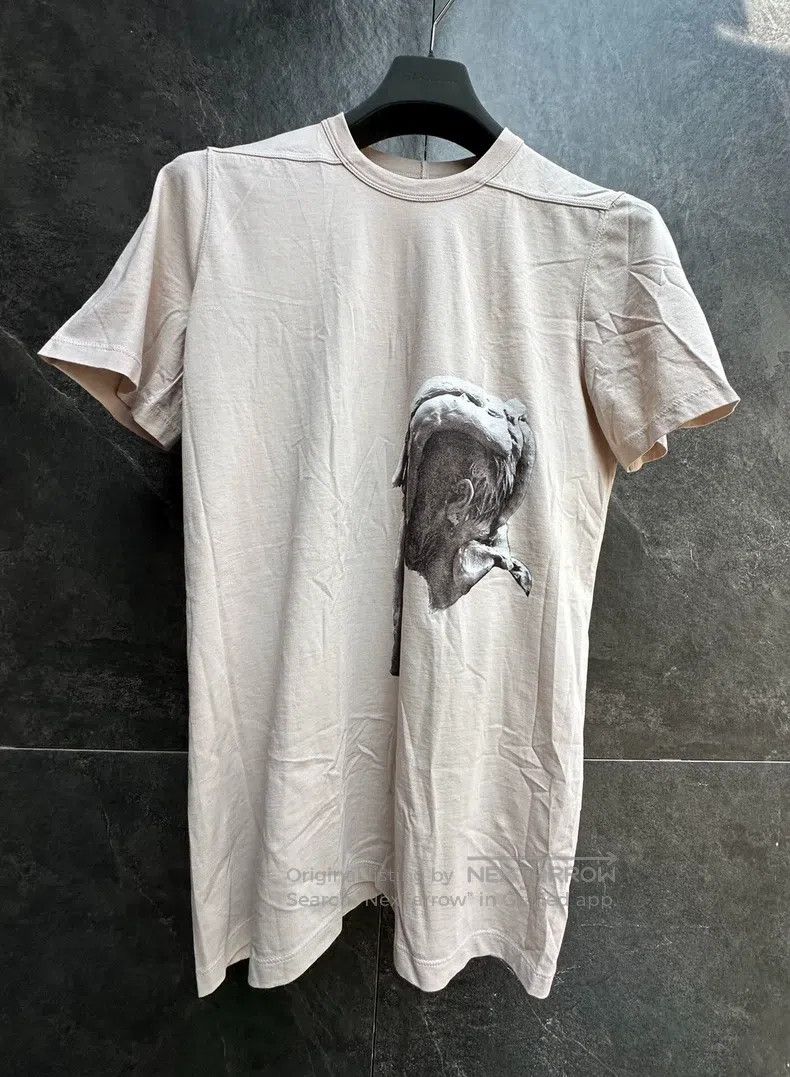 Rick Owens RICK OWENS Beige short-sleeved T-shirt Size US XS / EU 42 / 0 - 1 Thumbnail