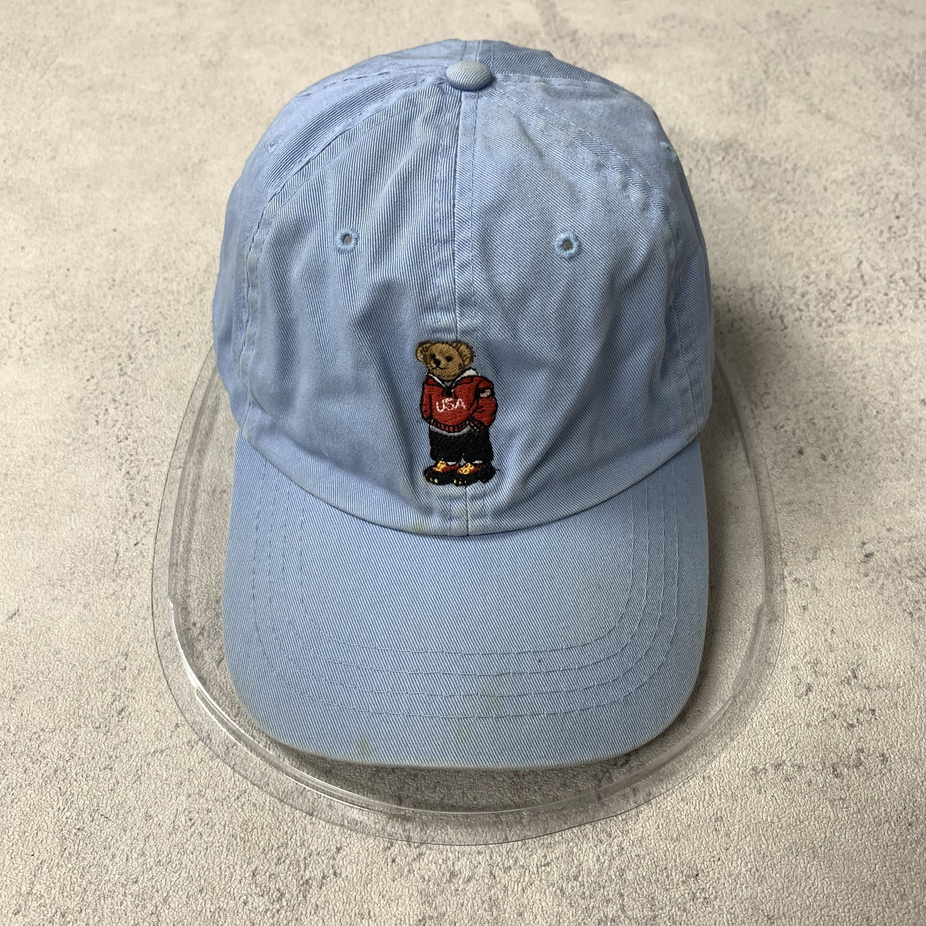 Polo Ralph Lauren Stadium P-Wing Indigo 1992 Boonie Bucket Hat