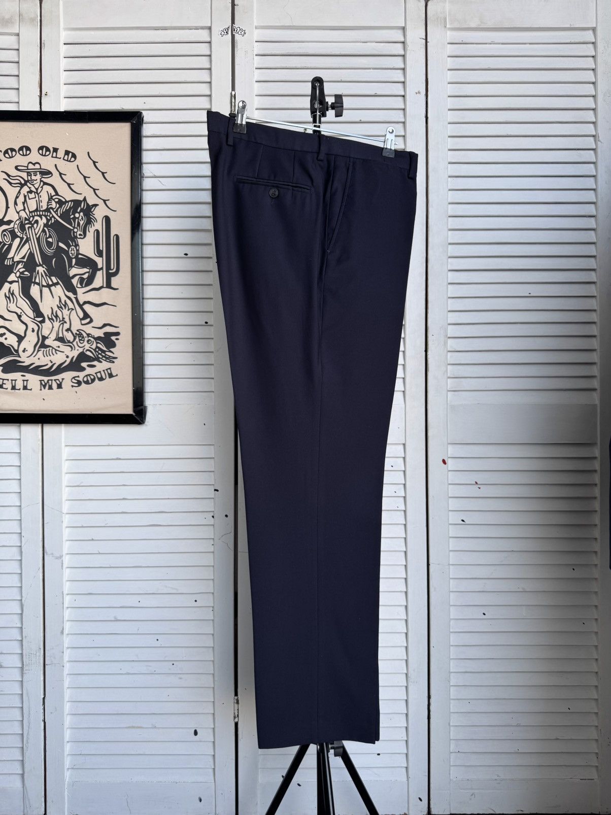 Hackett Hackett London Midnight Navy Wool Classic Tailored Suit Size 40L - 17 Thumbnail