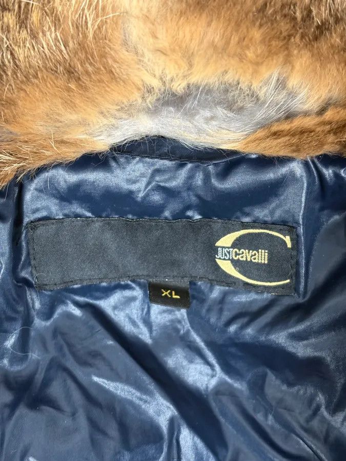 Just Cavalli FW2008 Cavalli Fur Collar Navy Puffer Jacket Size US M / EU 48-50 / 2 - 11 Thumbnail