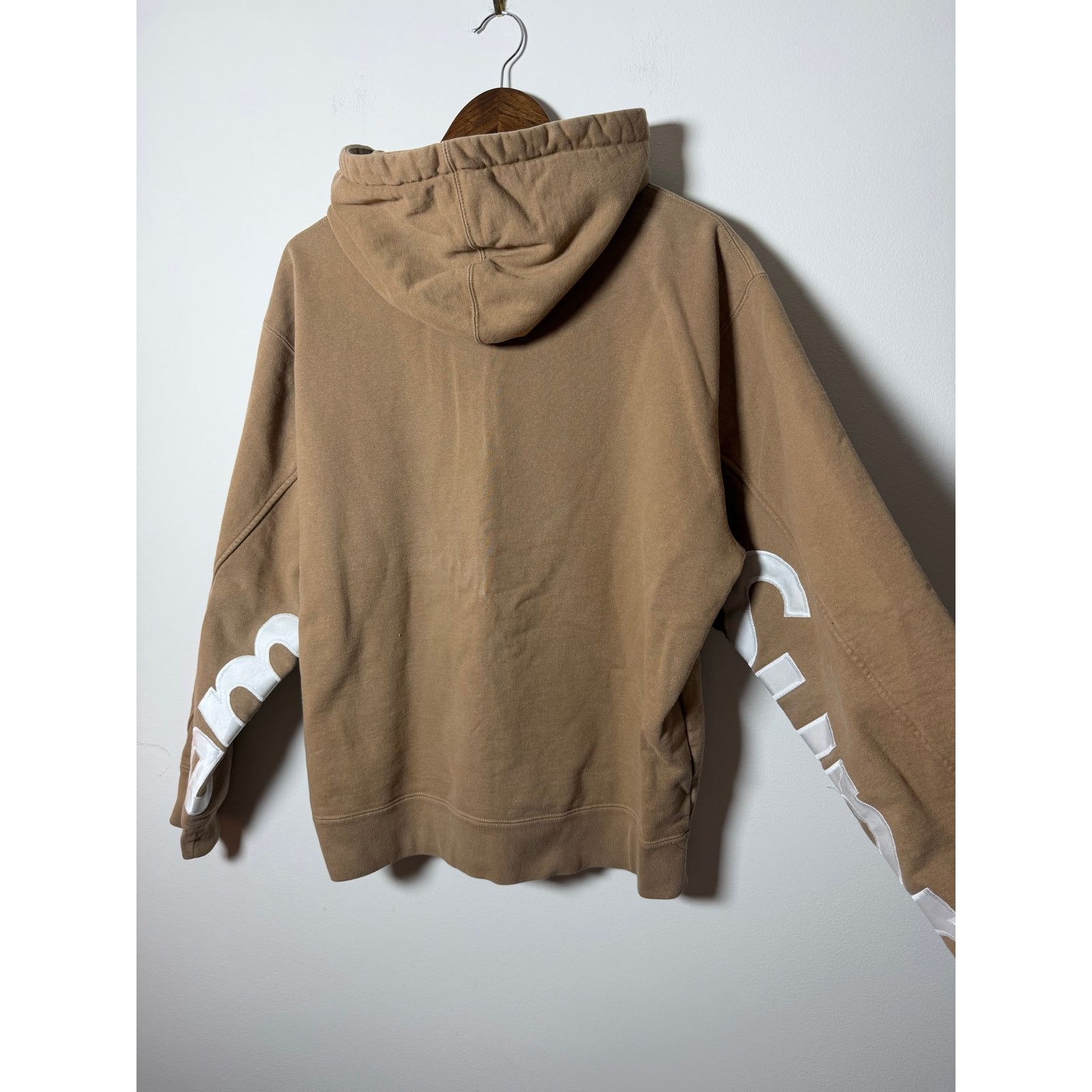 Supreme Supreme Cropped Panels Hooded Sweatshirt 'Light Brown' Size ONE SIZE - 2 Thumbnail