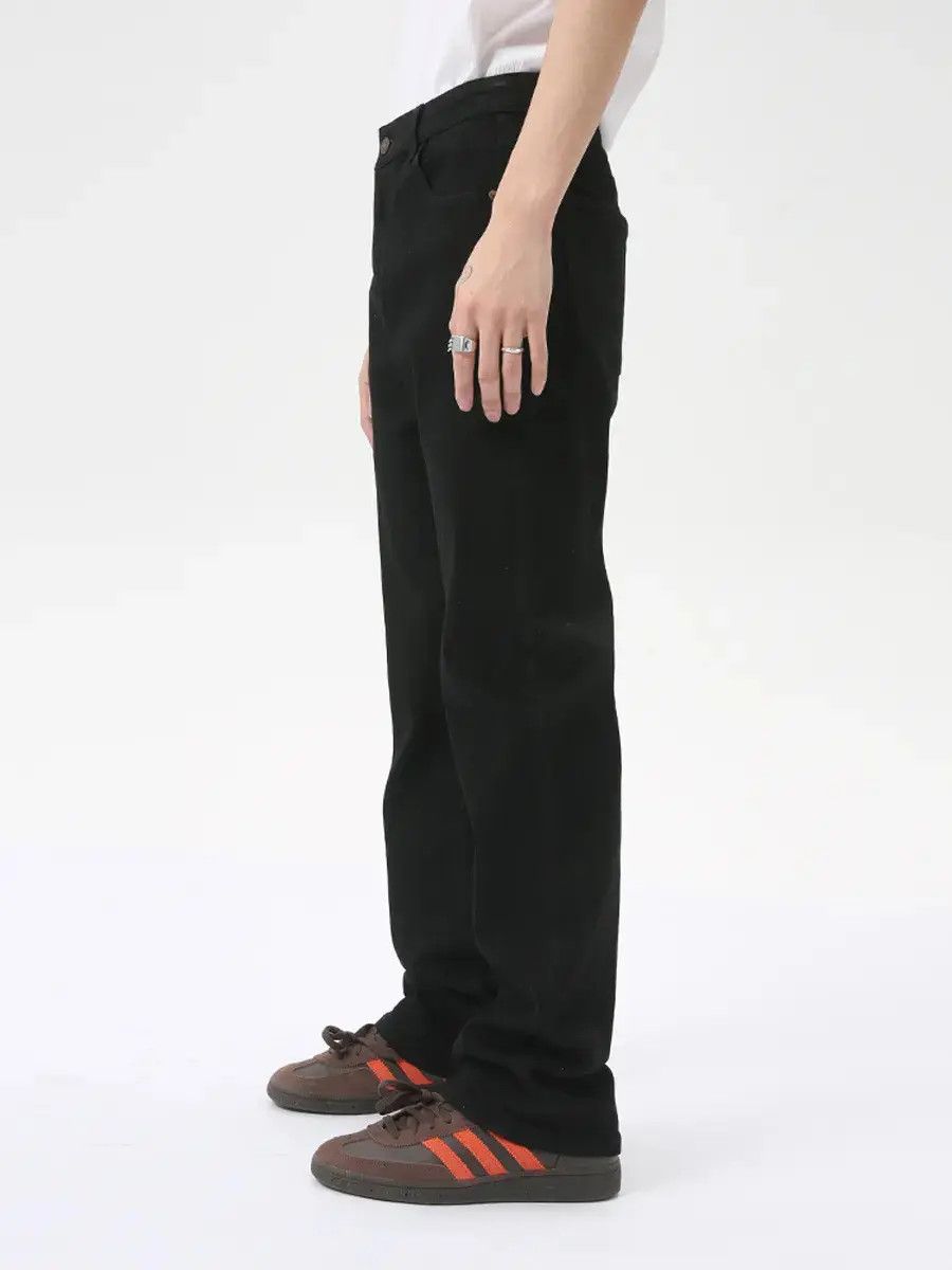 Japanese Brand Retro loose black micro flared jeans Size US 32 / EU 48 - 2 Thumbnail