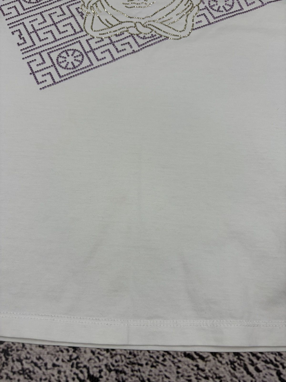 Versace Versace Medusa Rhinestone Crystal Logo Tee Made in Italy 38 Size XS / US 0-2 / IT 36-38 - 4 Thumbnail