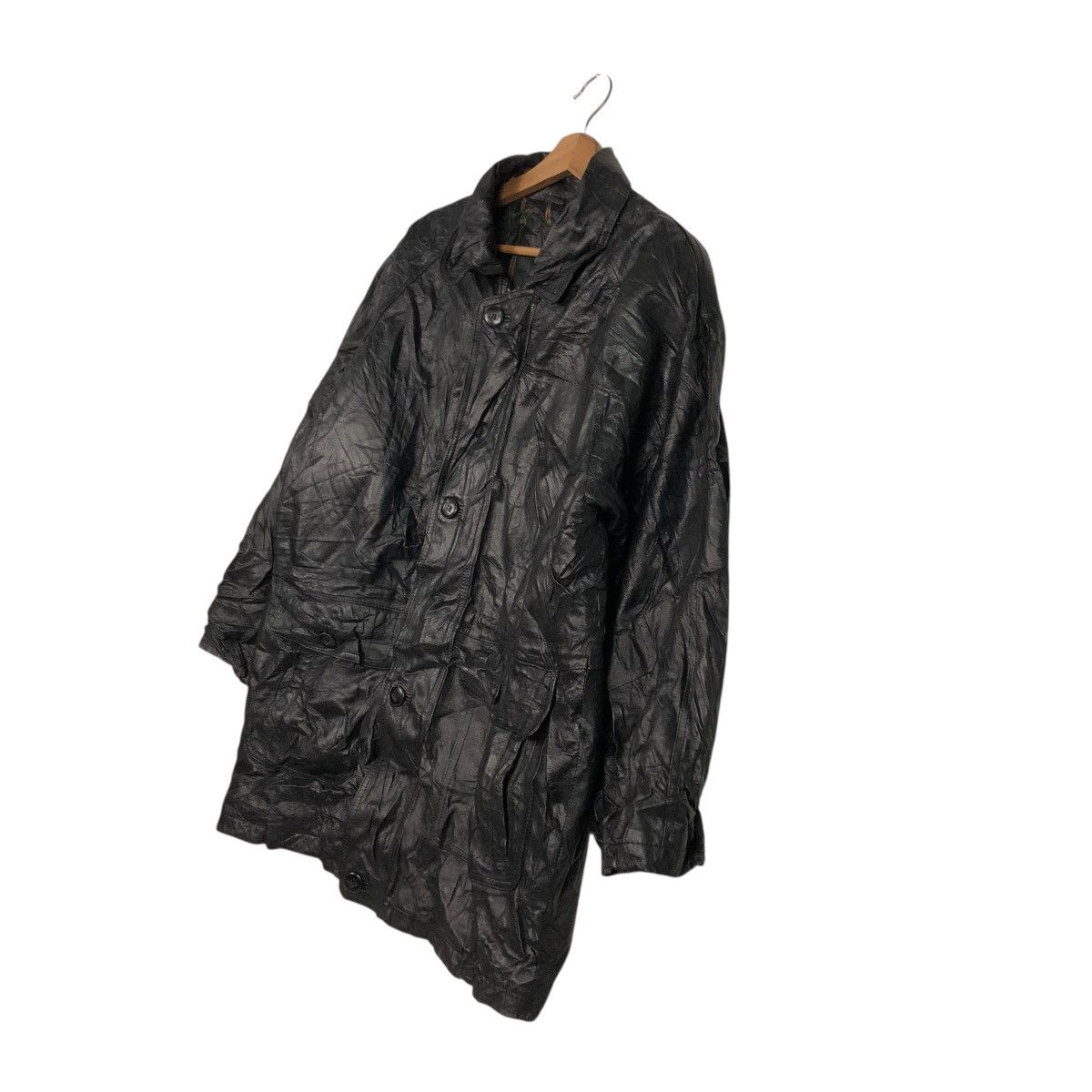 Japanese Brand 🔥VINTAGE GENUINE LEATHER JACKET GIANNI VALENTINO BLANKET Size US L / EU 52-54 / 3 - 4 Thumbnail