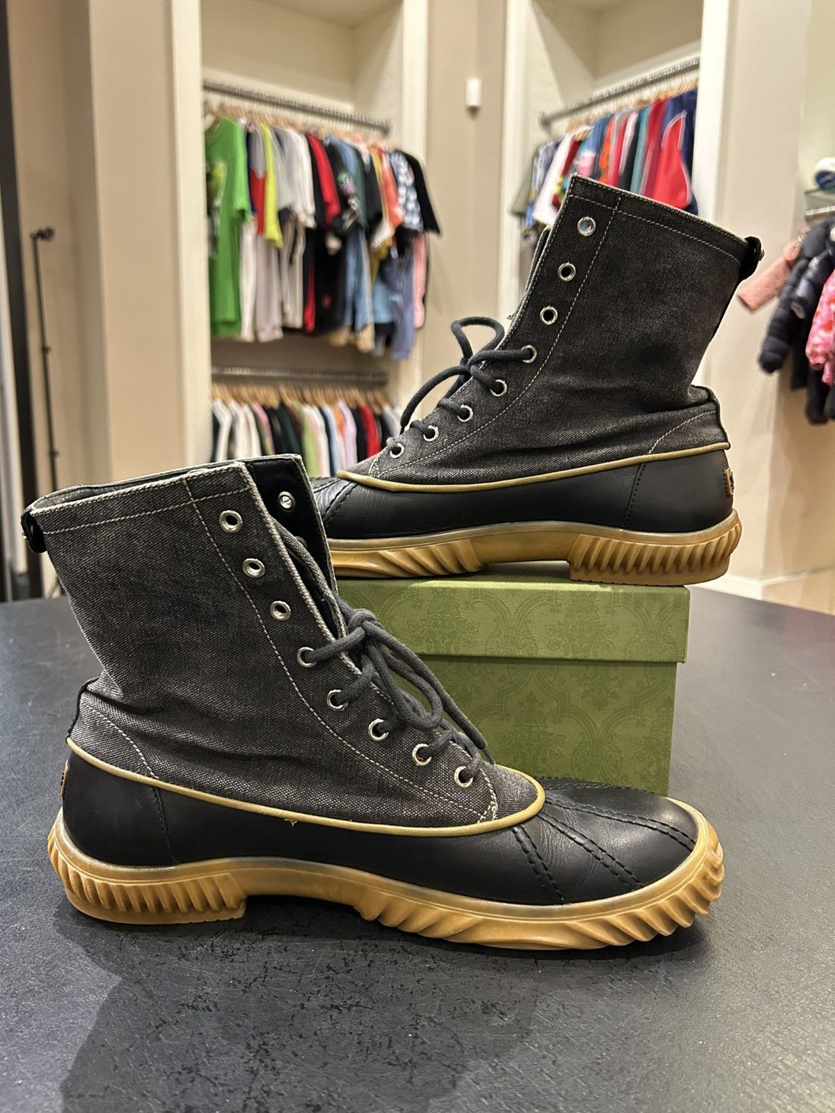 Gucci Gucci Canvas Boots Size US 10 / EU 43 - 2 Thumbnail