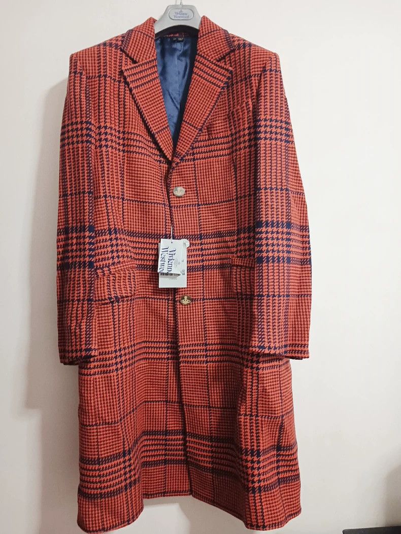 Vivienne Westwood Checked Wool Coat- dmc