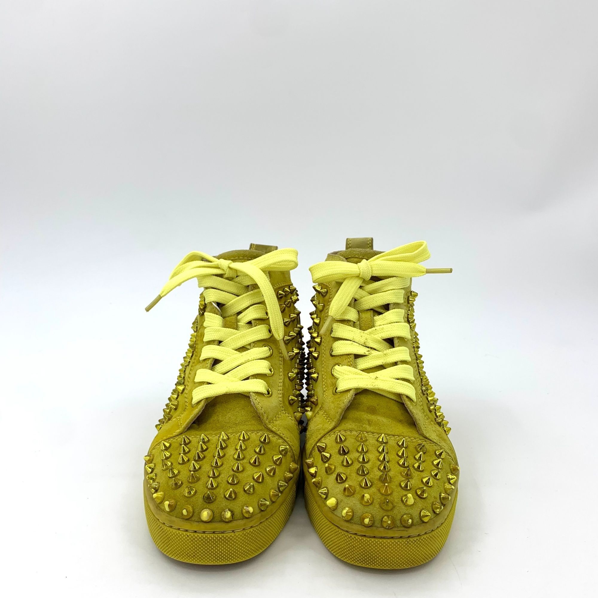 Christian Louboutin Christian Louboutin Blue Studded High-Top Lace-Up Sneakers ( Size US 10 / IT 40 - 8 Thumbnail