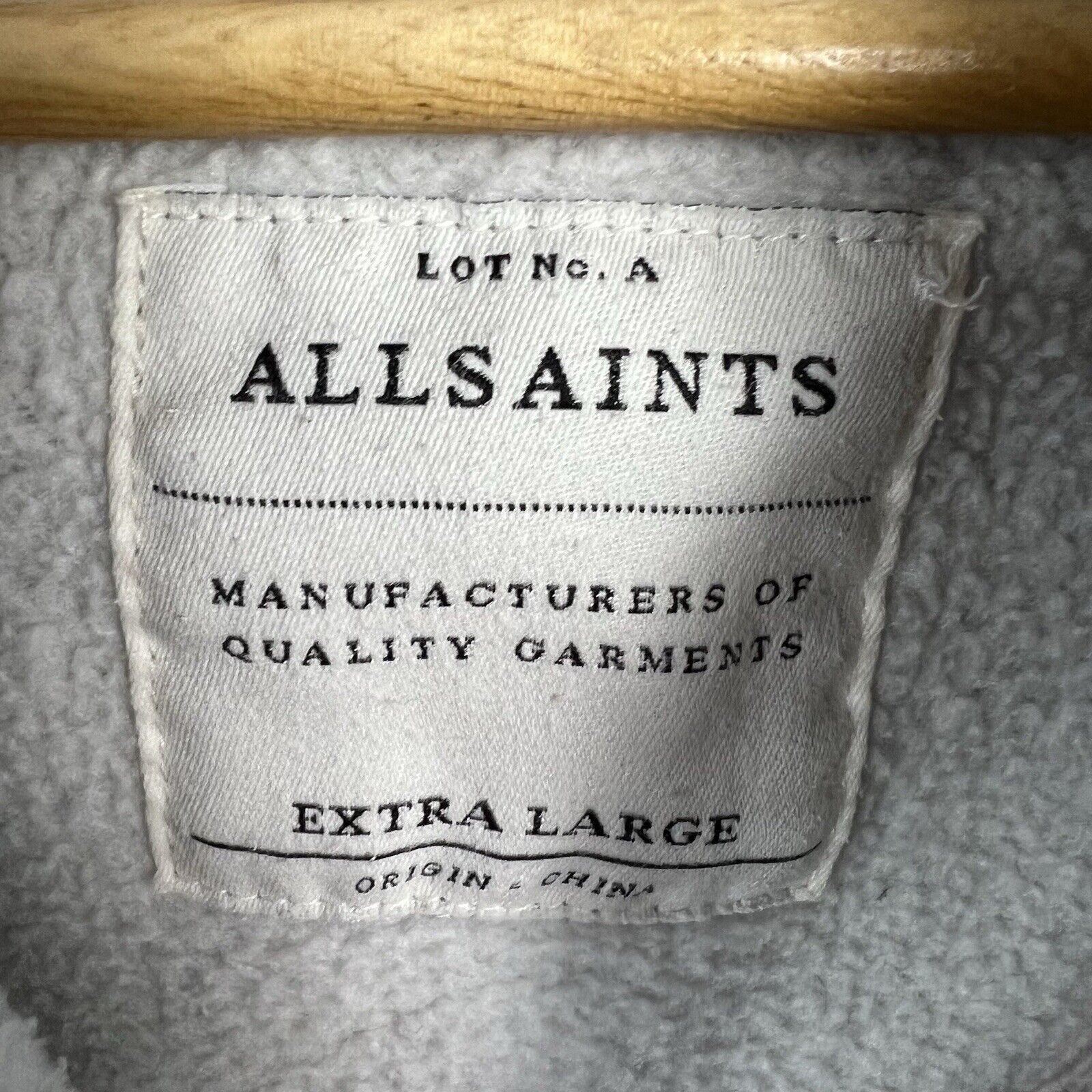 Allsaints Allsaints Zip Hoodie Men's Size L Long Sleeve Size US L / EU 52-54 / 3 - 2 Thumbnail