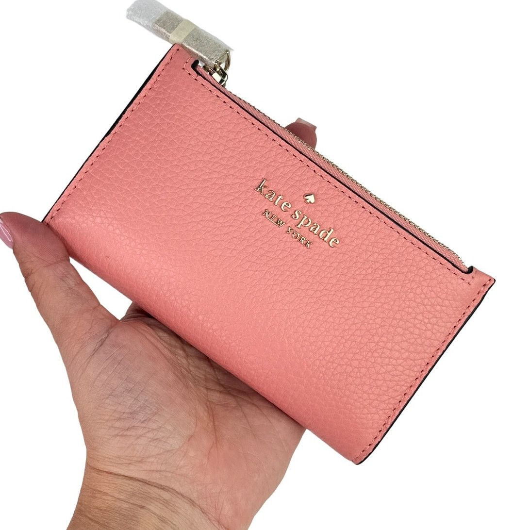 Kate Spade Kate Spade Leila Small Slim Bifold Wallet Peachy Rose Size ONE SIZE - 4 Thumbnail