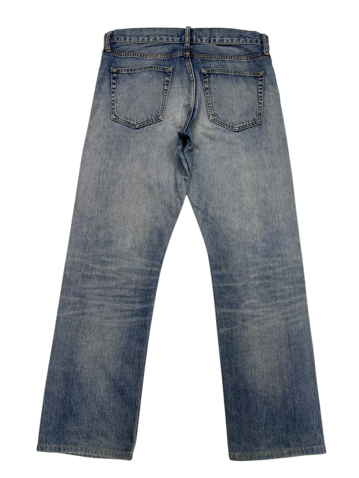 Undercover × Uniqlo Uniqlo Selvedge Japan Blue Wash Distressed Denim Jeans Size US 34 / EU 50 - 4 Thumbnail