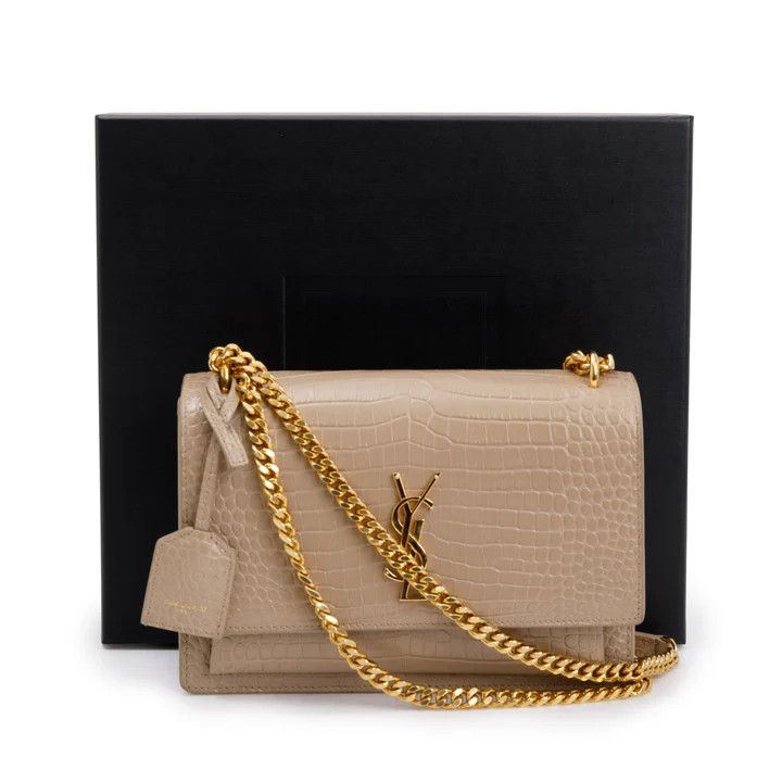 Saint Laurent Paris o1s1wg110125 442906 Size: OS / Medium Shoulder Bag in Beige Size ONE SIZE - 3 Thumbnail
