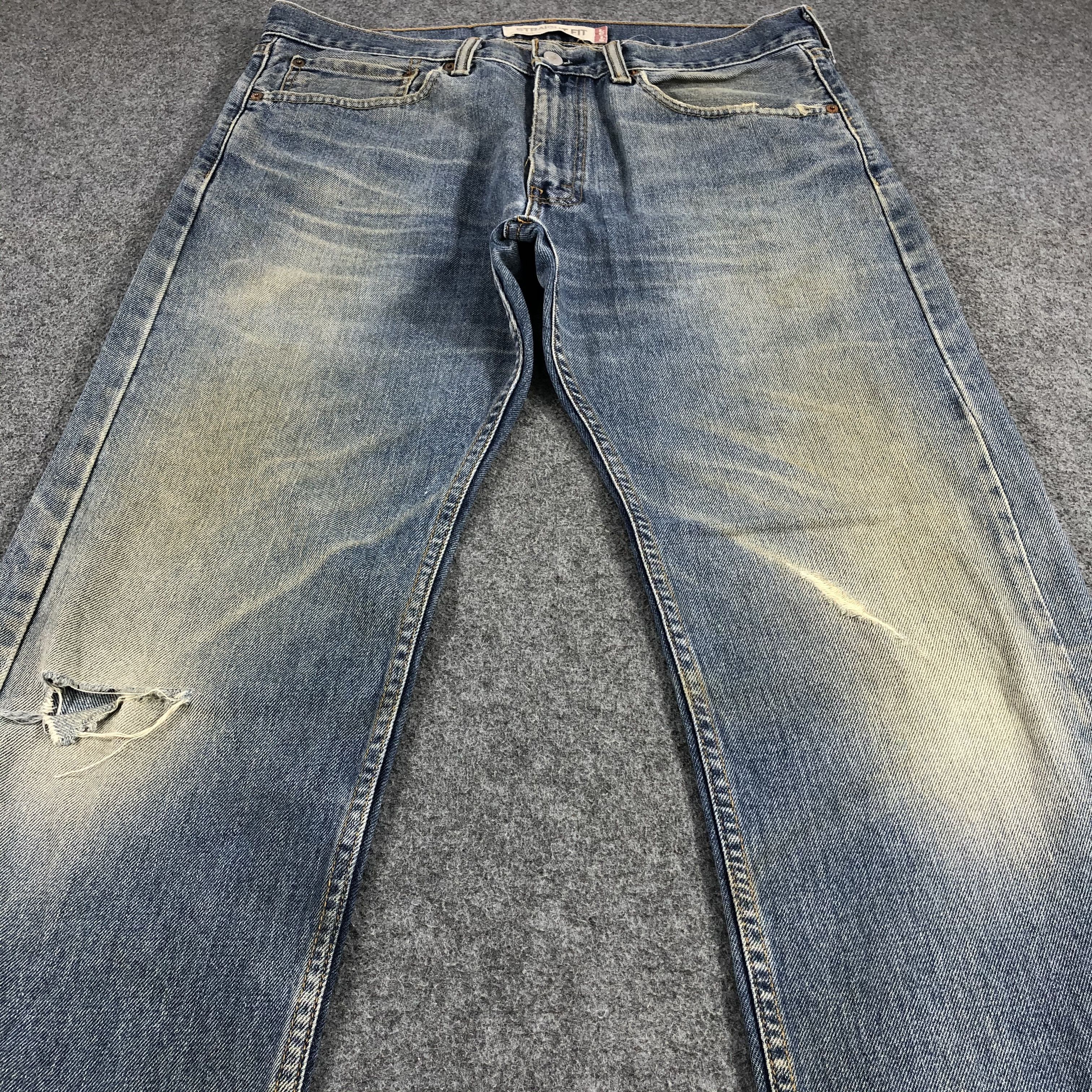 Levi's × Vintage Vintage Distress Levis 505 Jeans-JM1289 Size US 37 - 3 Thumbnail
