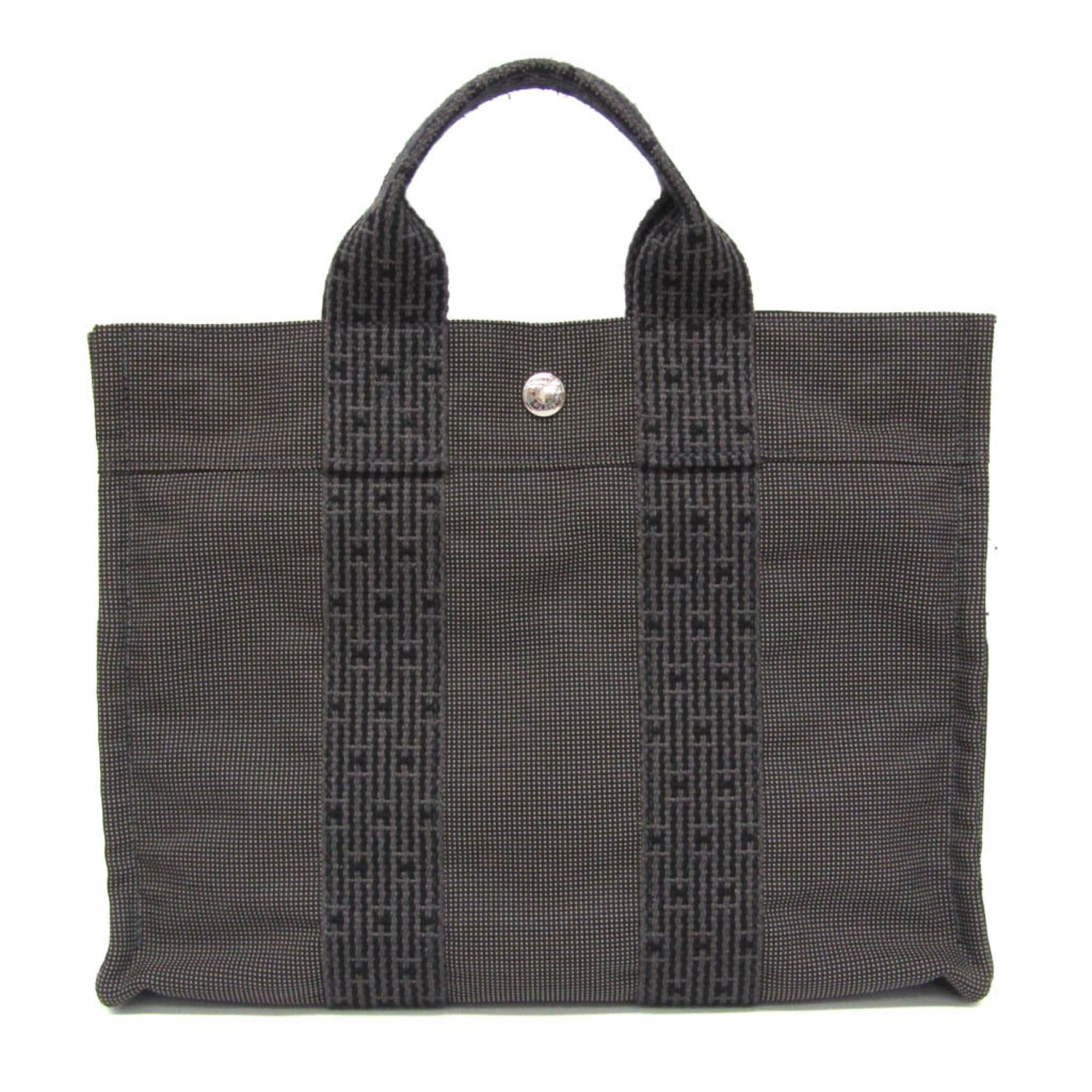 Hermes Hermes Her Line PM Women,Men Polyamide,Polyester Tote Bag Black,Gray Size ONE SIZE - 1 Thumbnail
