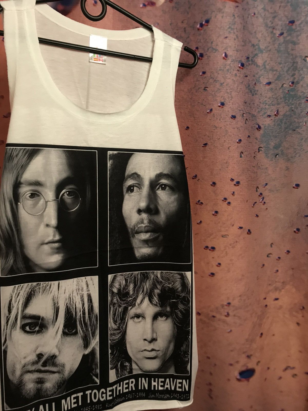Band Tees Vintage Jim Morrison Bob Marley Kurt Cobain John Lennon tee Size US L / EU 52-54 / 3 - 2 Thumbnail