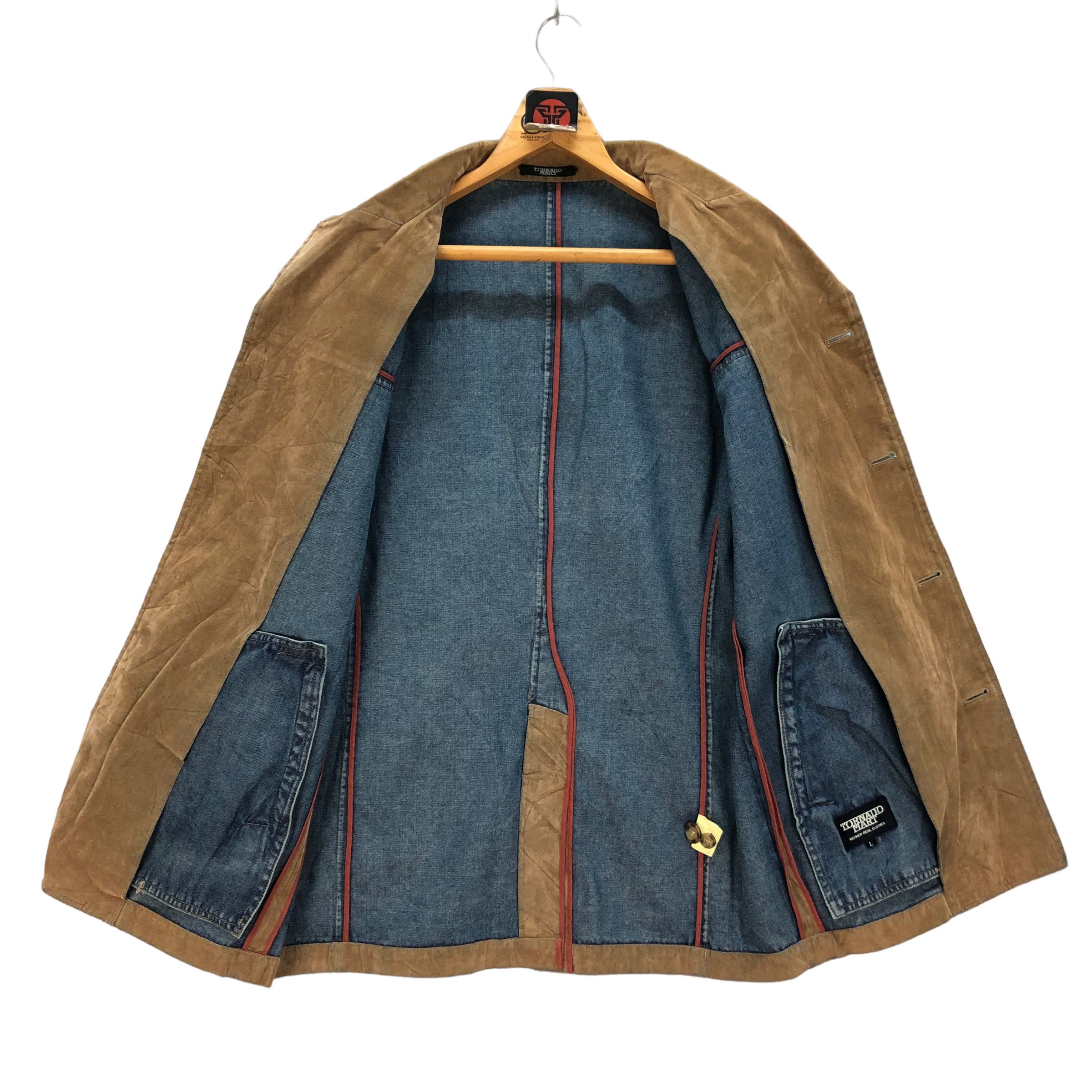 Tornado Mart TORNADO MART VELVET DENIM HYBRID CASUAL JACKET #7383-137 Size US L / EU 52-54 / 3 - 8 Thumbnail