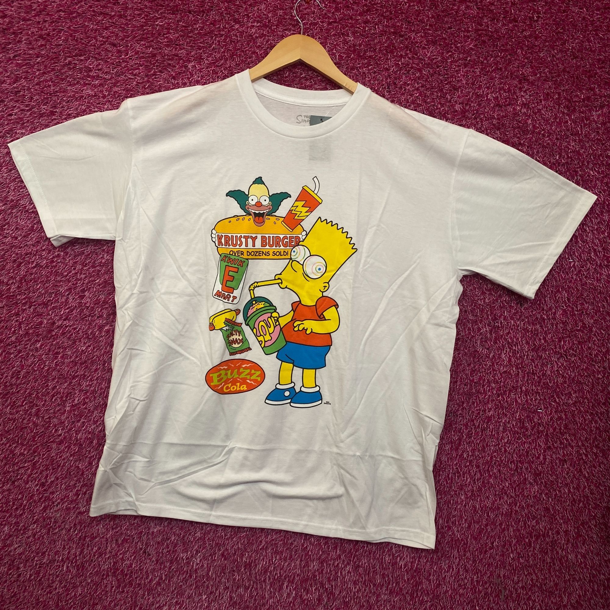 The Simpsons The Simpsons Bart Simpson Buzz Cola Krusty Burger Graphic T- Size US XXL / EU 58 / 5 - 3 Thumbnail