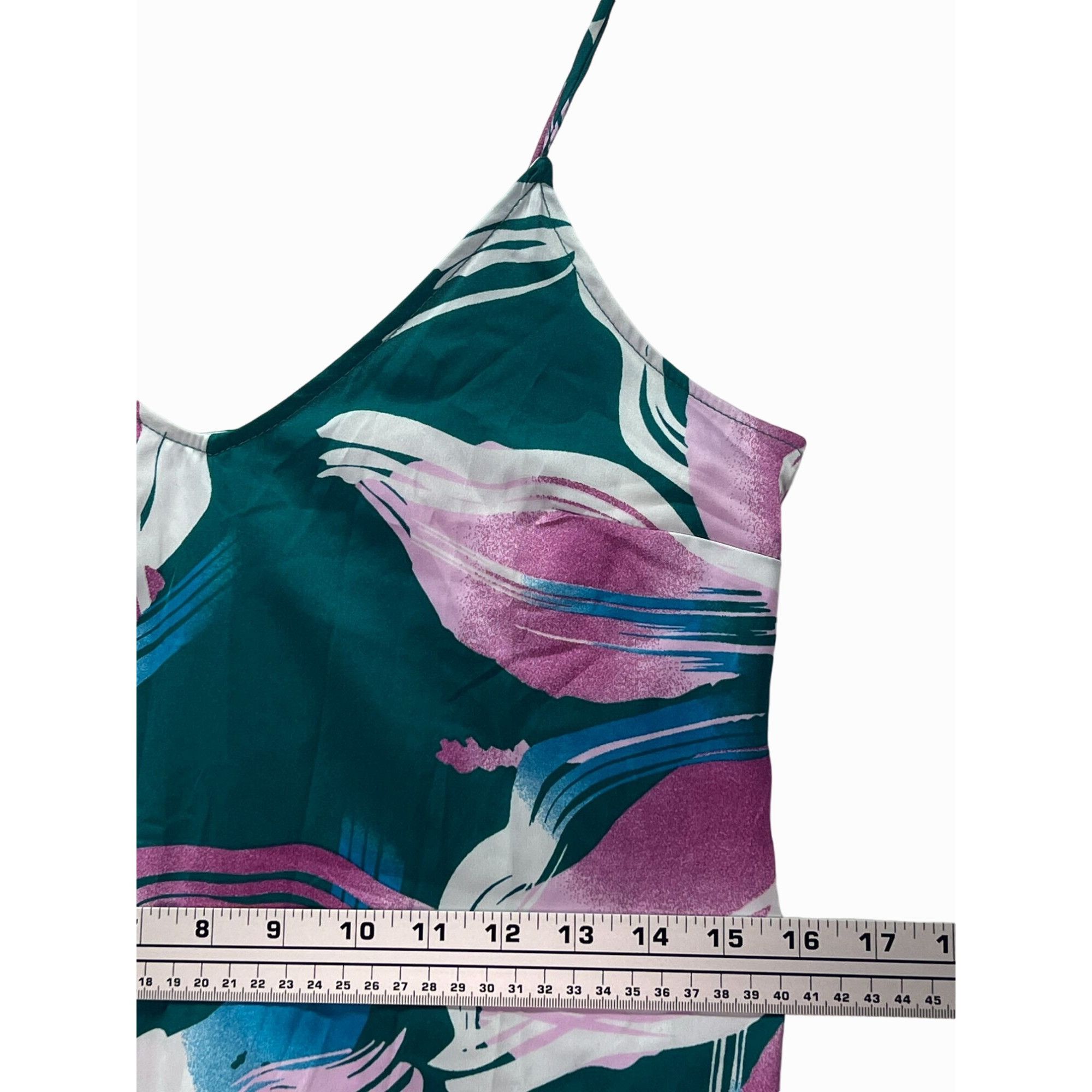 Other Star Above - Women's Top Floral Print Satin Cami Teal - Gree Size XS / US 0-2 / IT 36-38 - 5 Thumbnail