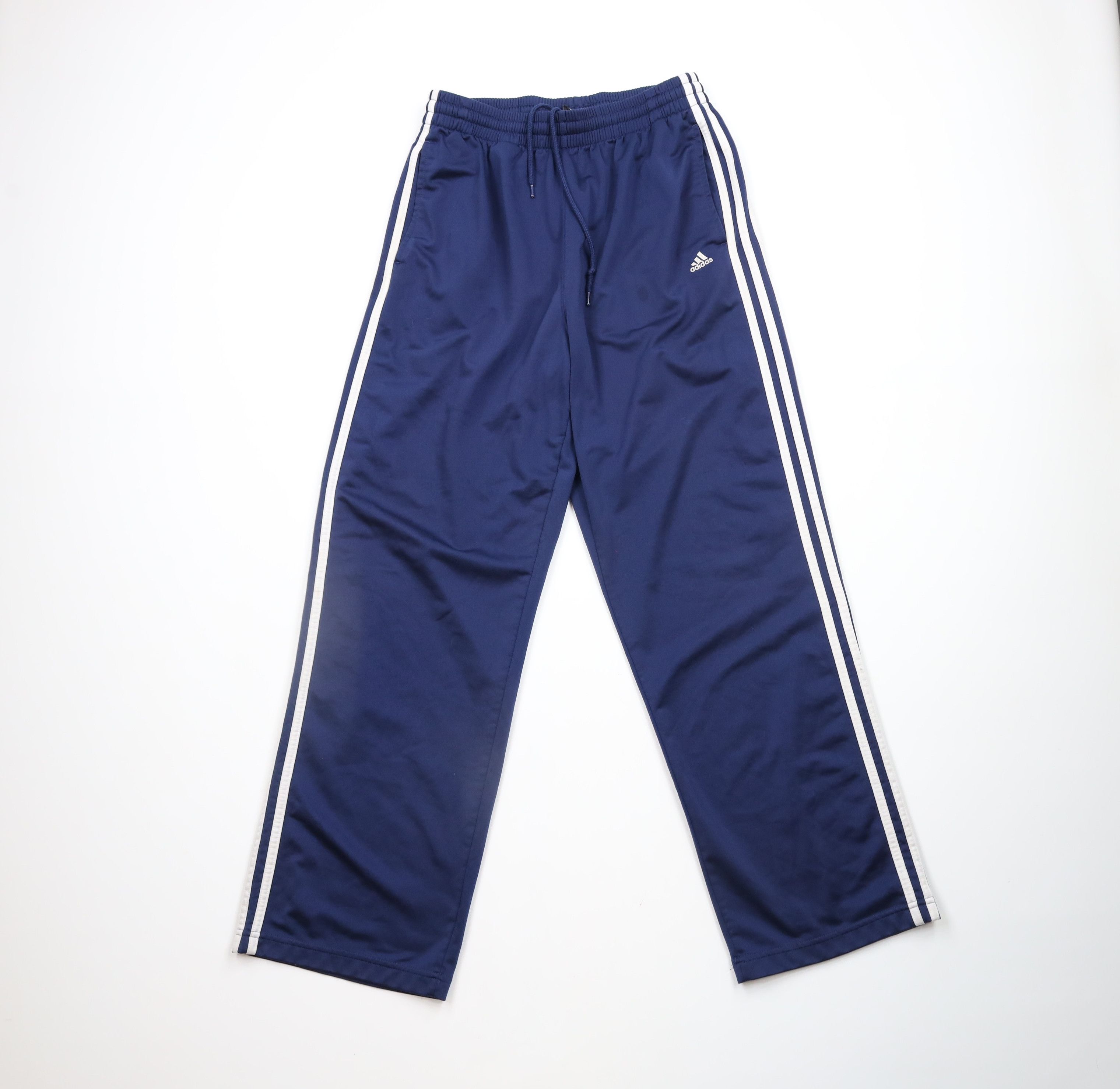 Adidas × Vintage Vintage Y2K 2002 Adidas Spell Out Striped Wide Leg Pants Size US 36 / EU 52 - 1 Thumbnail