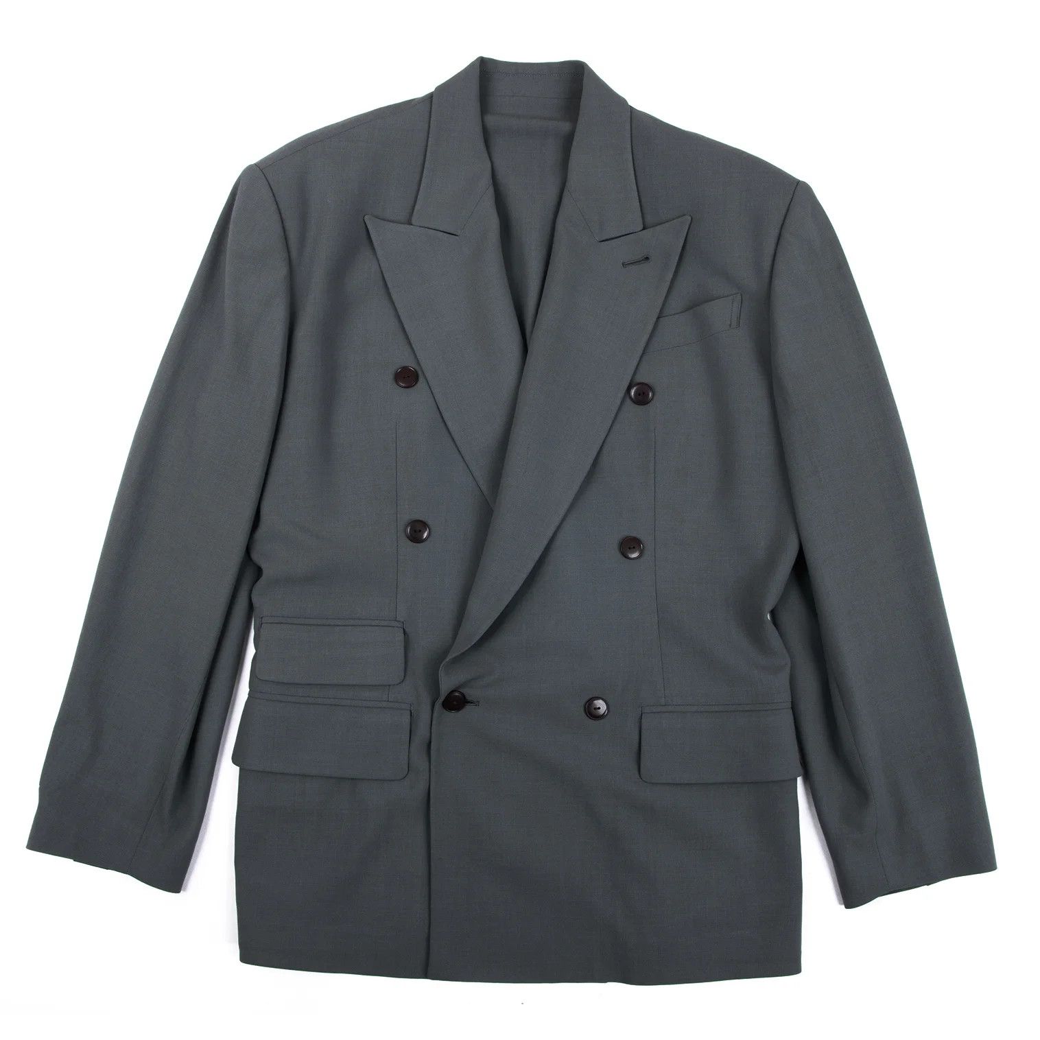 Jean Paul Gaultier Wool Double Breasted Jacket in Gray Size 48 Size US M / EU 48-50 / 2 - 1 Thumbnail