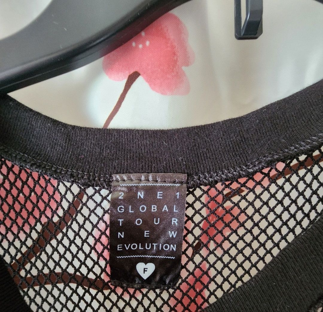 Other 2NE1 I LOVE YOU Mesh Shirt OS Black & New Evolution Pouch Size ONE SIZE - 2 Thumbnail