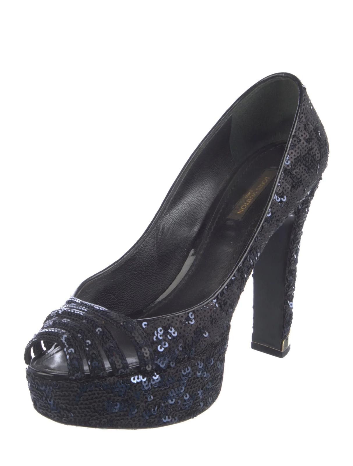 Louis Vuitton Louis Vuitton Sequins Glitter Accents Pumps US6 EU37 Size US 6 / IT 36 - 2 Thumbnail