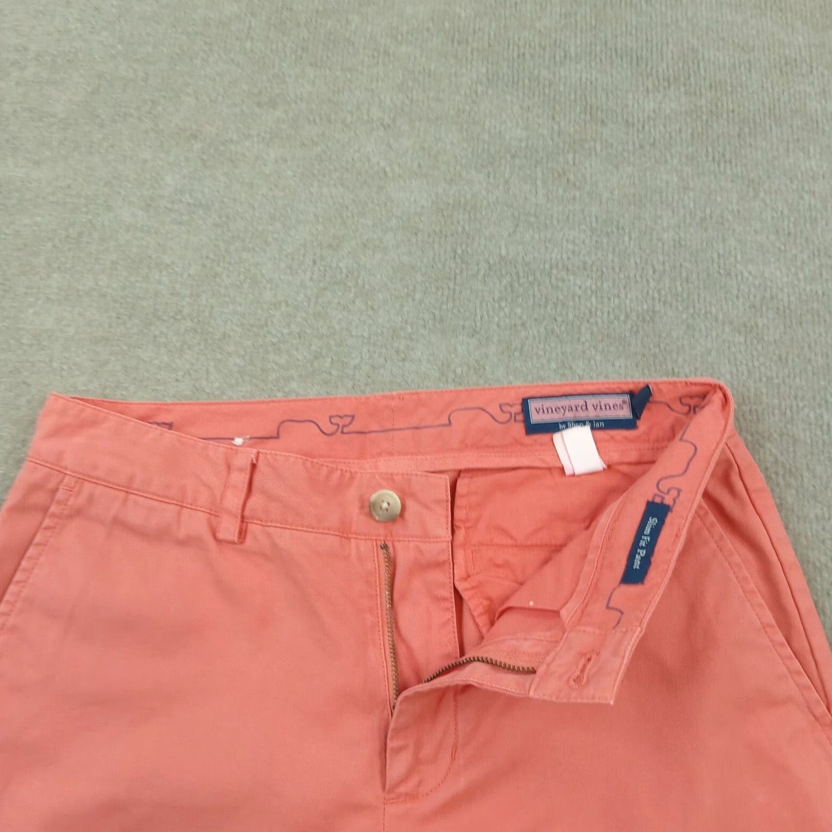 Vineyard Vines Vineyard Vines Mens Pants 30x30 Extra Large XL Orange Chino Slim Fit Flat Front Size US 30 / EU 46 - 6 Thumbnail