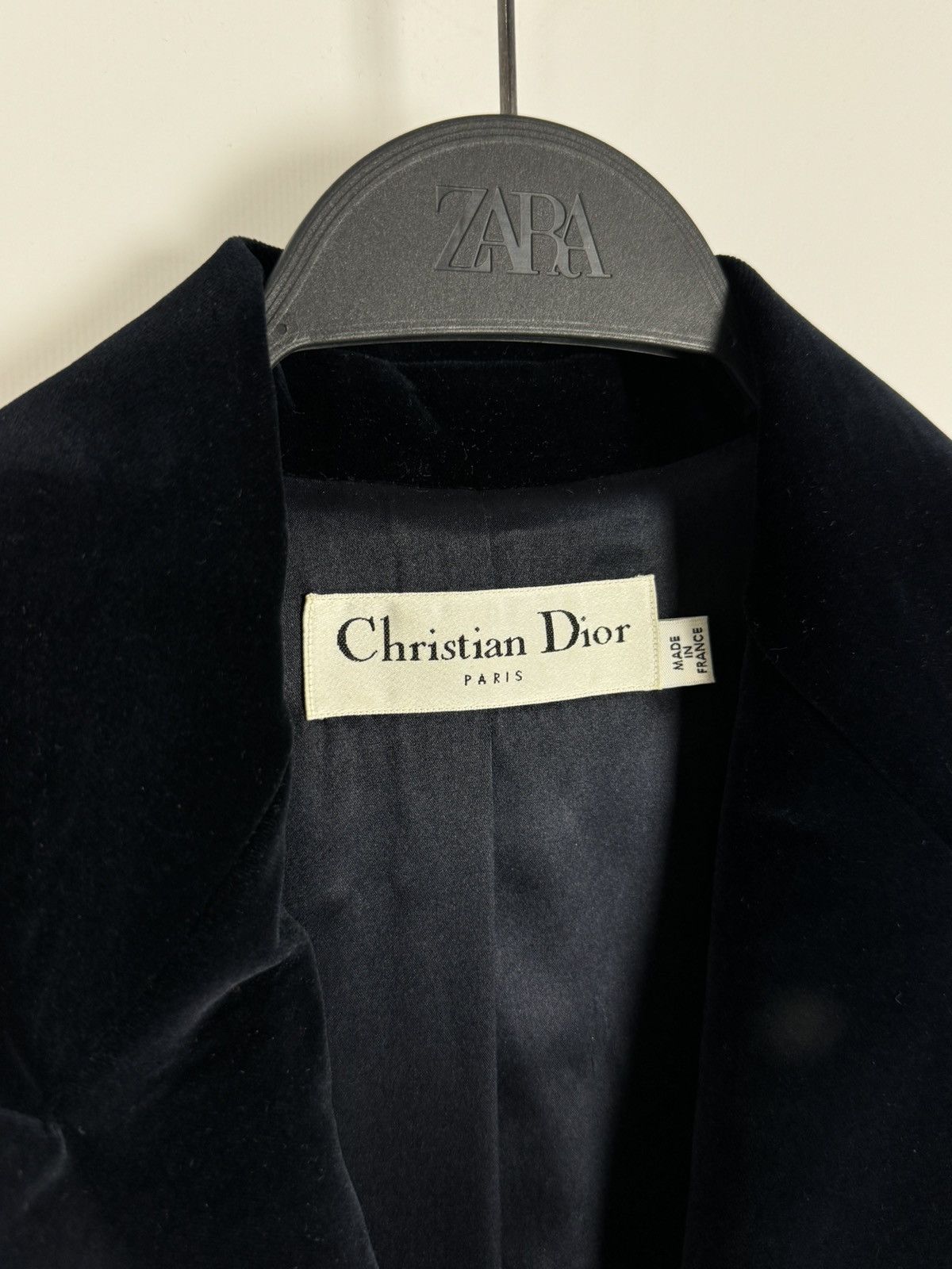 Christian Dior Monsieur 1990s Vintage Christian Dior Pleated Velvet Blazer Jacket Size M / US 6-8 / IT 42-44 - 6 Thumbnail