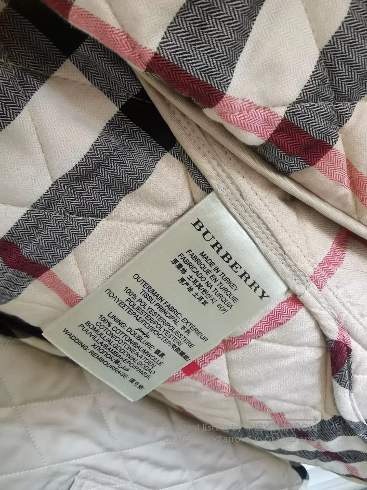 Burberry Burberry Beige Quilted Slim Jacket. Size US L / EU 52-54 / 3 - 7 Thumbnail