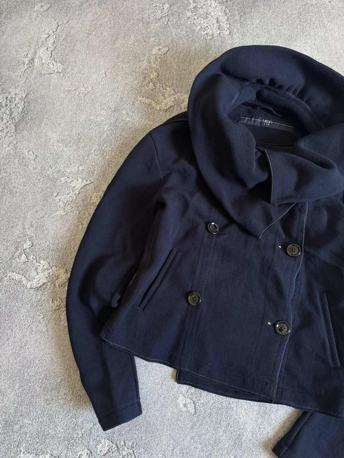 Designer High Use M/L wool jacket pea coat button up Avantgarde Size M / US 6-8 / IT 42-44 - 8 Thumbnail