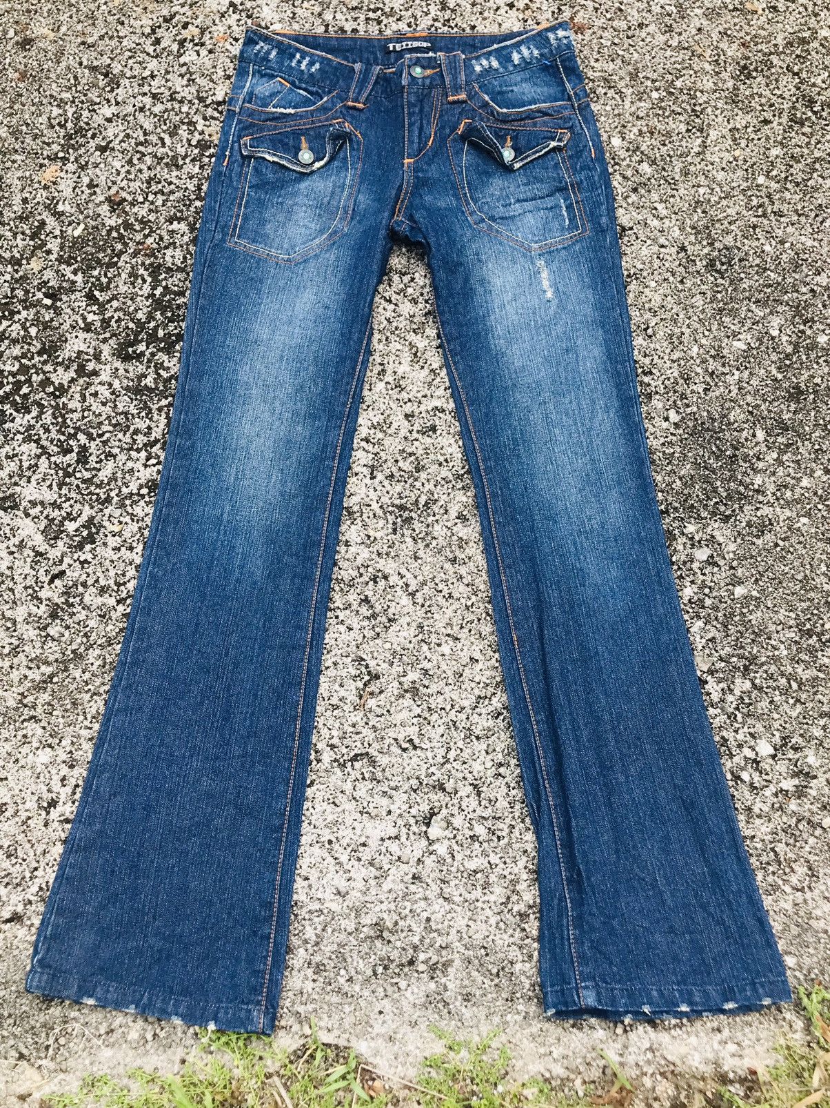 Japanese Brand Vintage tettsup Flared Jeans Size US 30 / EU 46 - 2 Thumbnail