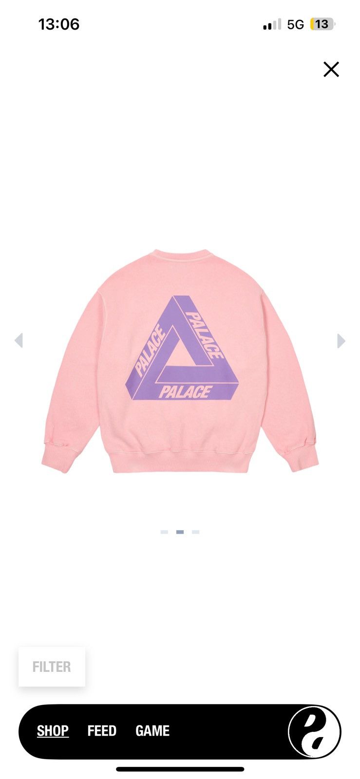 Palace × Supreme Palace REACTO TRI-FERG CREW Size US S / EU 44-46 / 1 - 2 Thumbnail