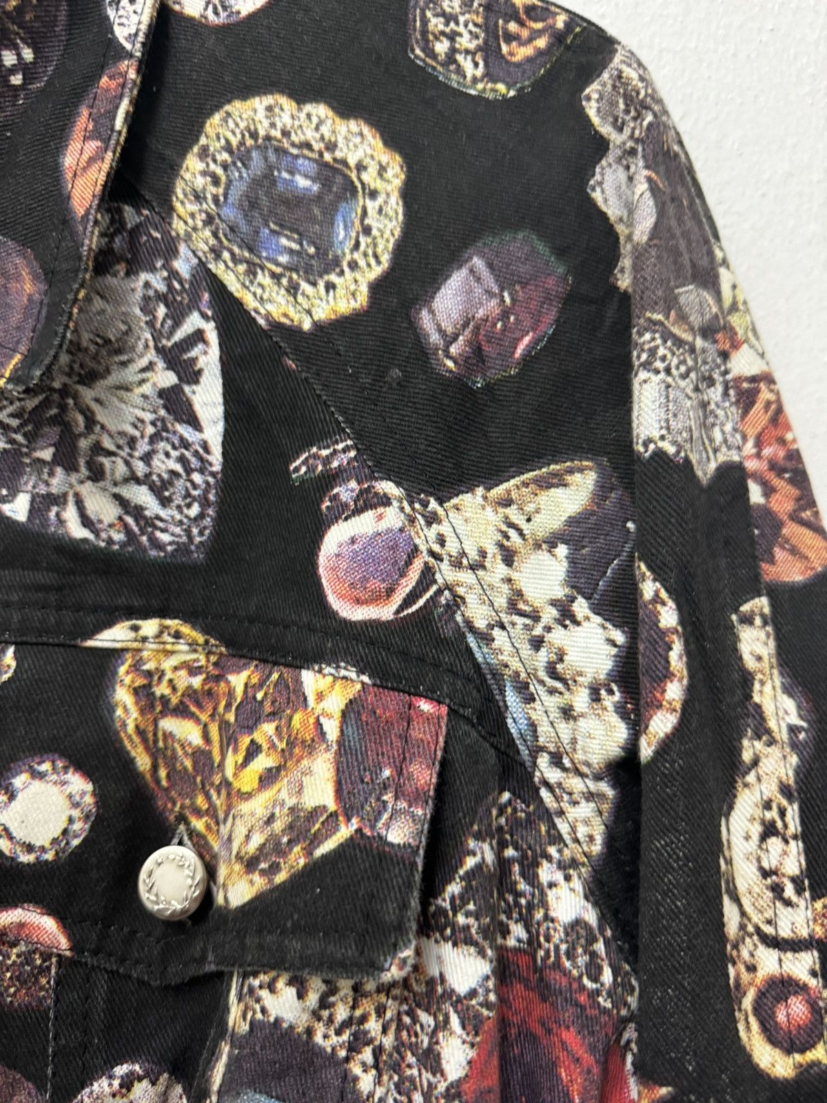 Vintage Vintage Modzart 80’s Over Print Diamond Punk Jacket MenWomen Size US S / EU 44-46 / 1 - 2 Thumbnail