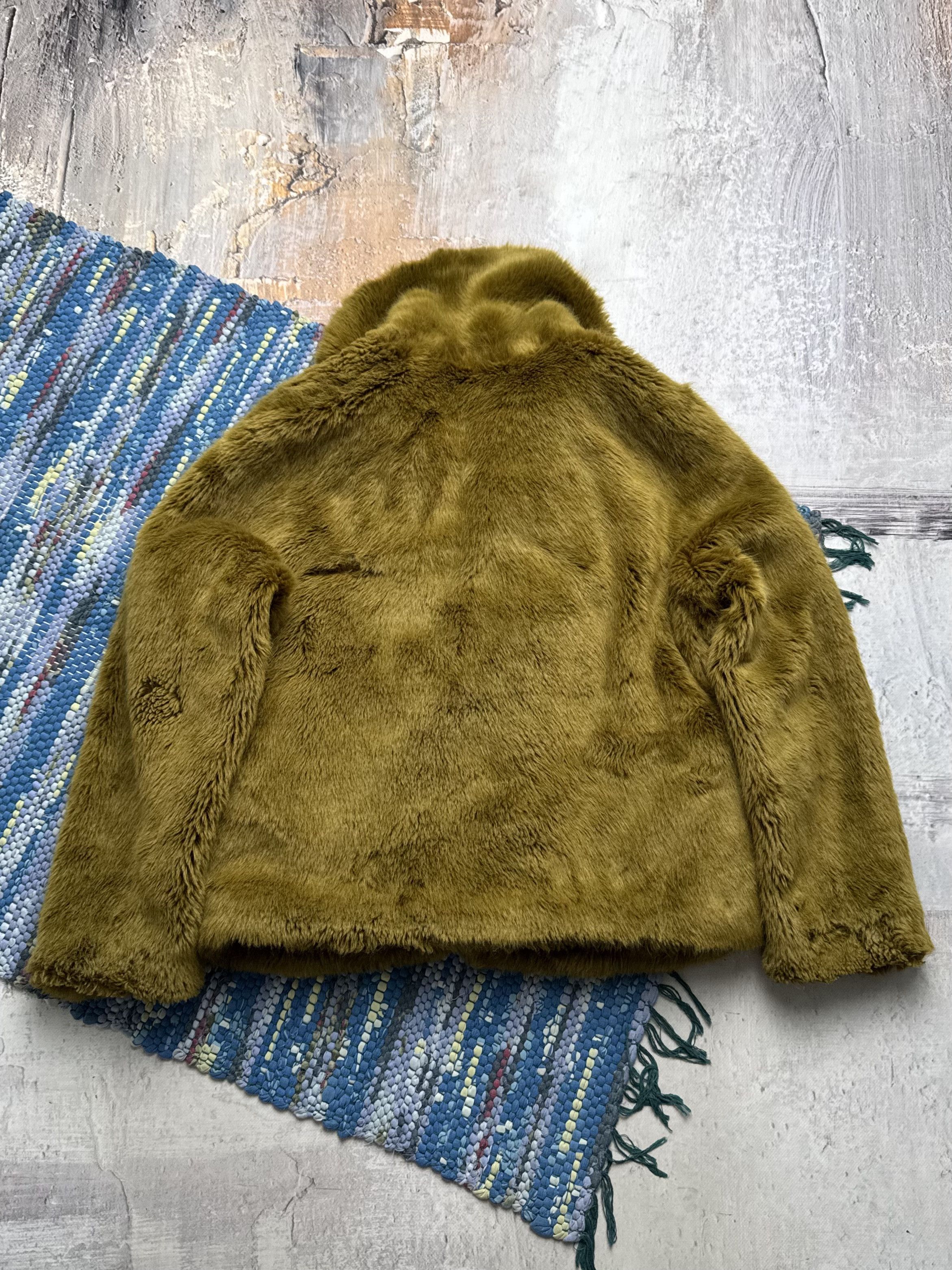 Vintage Vintage Cropped Faux Fur Jacket A8(V1)D15 Size L / US 10 / IT 46 - 6 Thumbnail