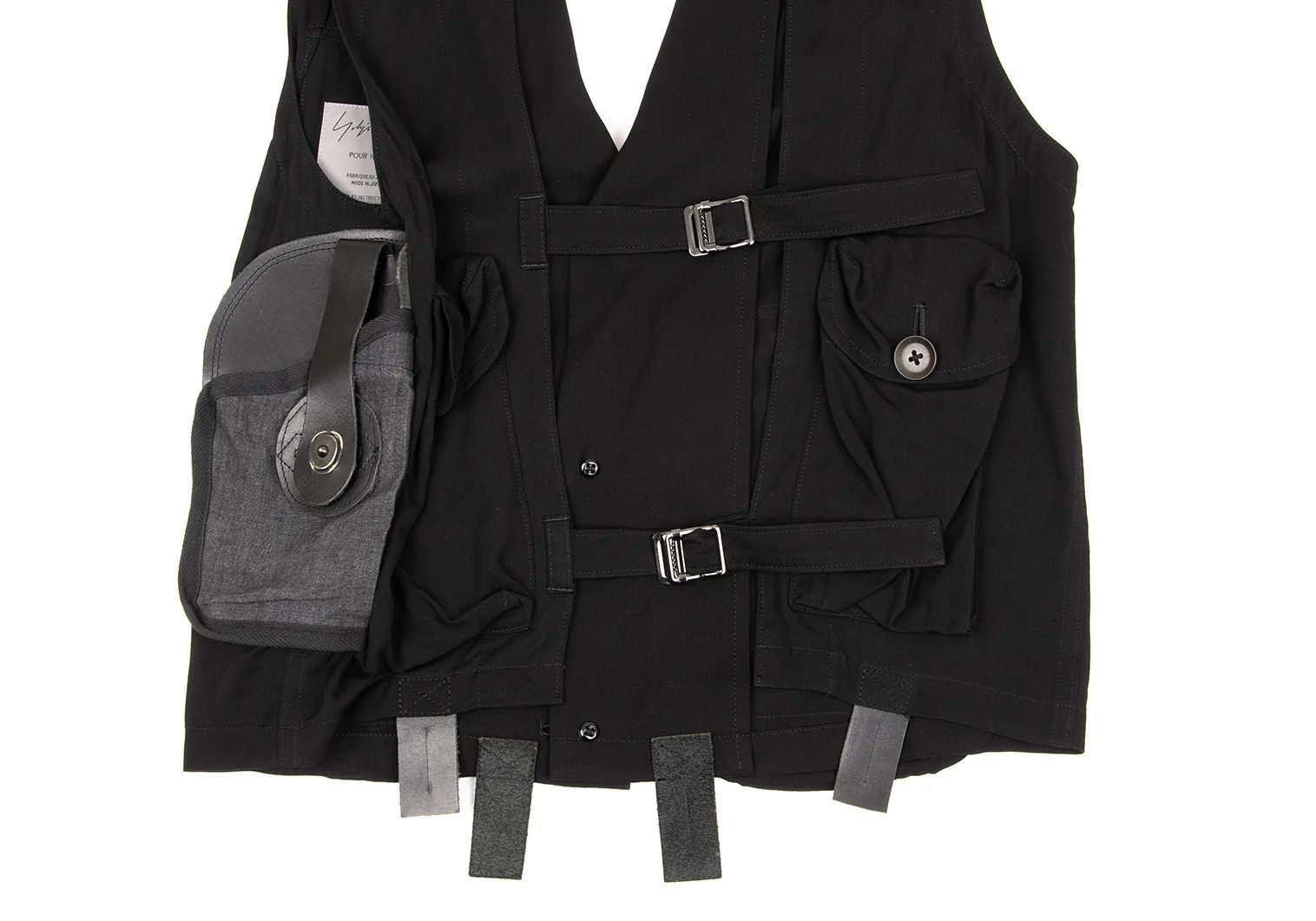 Yohji Yamamoto Yohji Yamamoto Multi-Pocket Rayon Vest Size US M / EU 48-50 / 2 - 12 Thumbnail