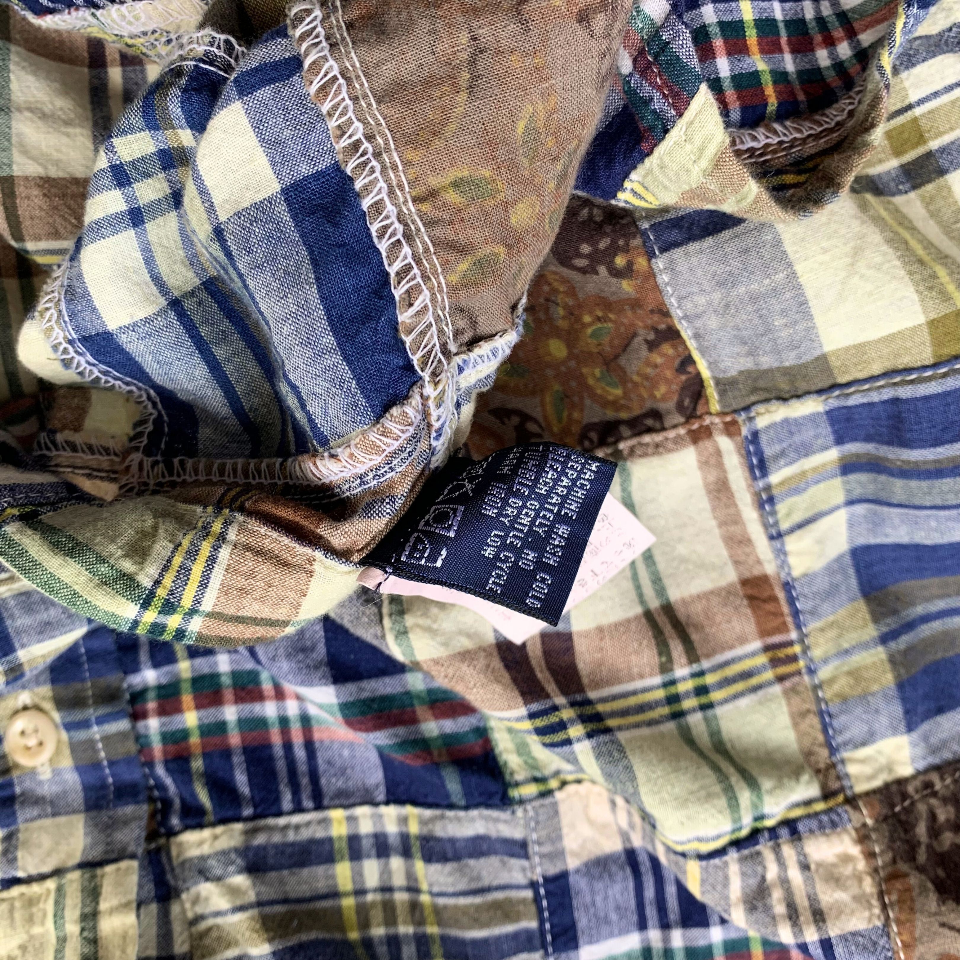 Nautica Patchwork Plaid 1990s Nautica Jeans USA Button Shirt Size US L / EU 52-54 / 3 - 6 Thumbnail