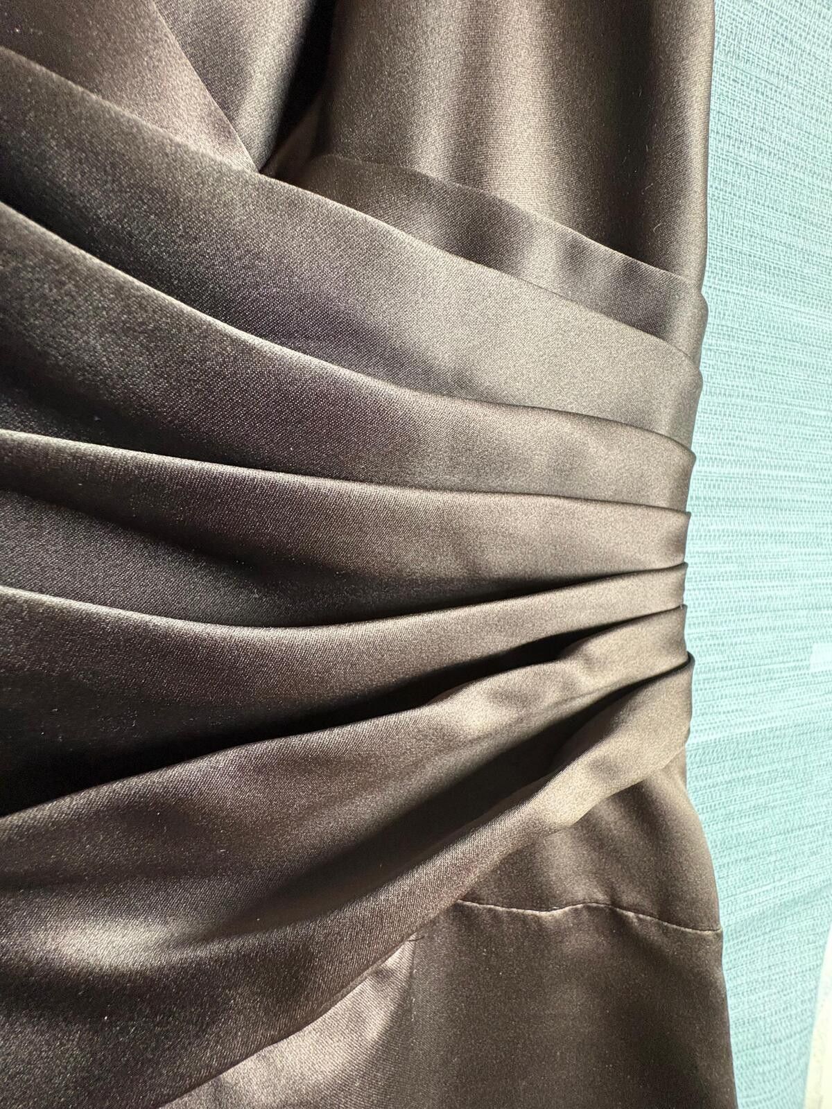 Other Vera Wang Dress Brown Womens Size 14 Satin Cocktail Size XL / US 12-14 / IT 48-50 - 3 Thumbnail