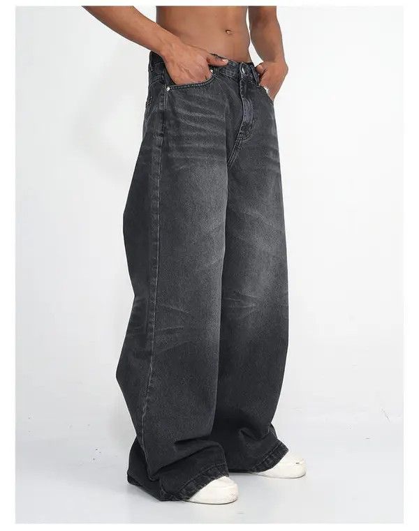 VIBE Baggy Flared Denim Jeans Size US 30 / EU 46 - 5 Thumbnail