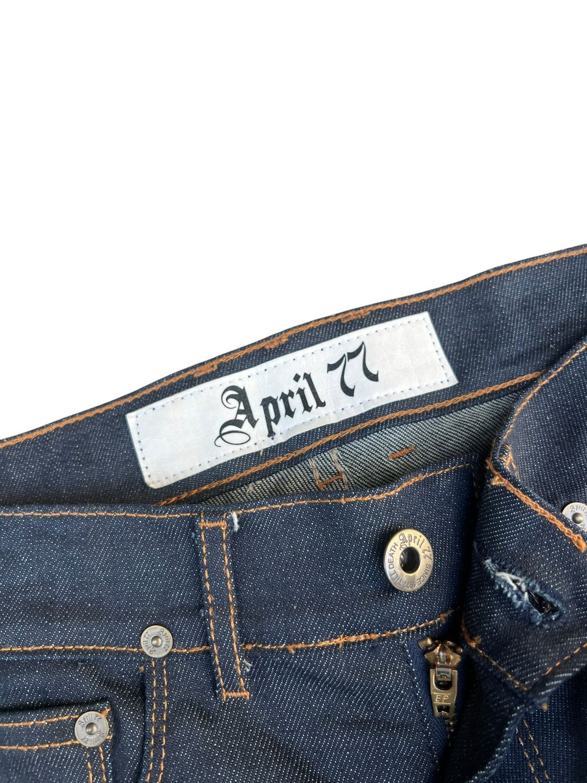 April 77 2001 April 77 Joey Overdrive Stretch Denim Waxed Jeans Size US 29 - 7 Thumbnail