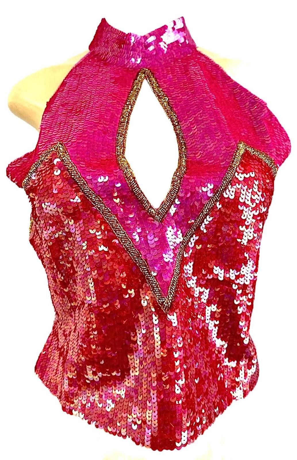 Other Sequin Top Fushia/Red size S Size S / US 4 / IT 40 - 1 Thumbnail