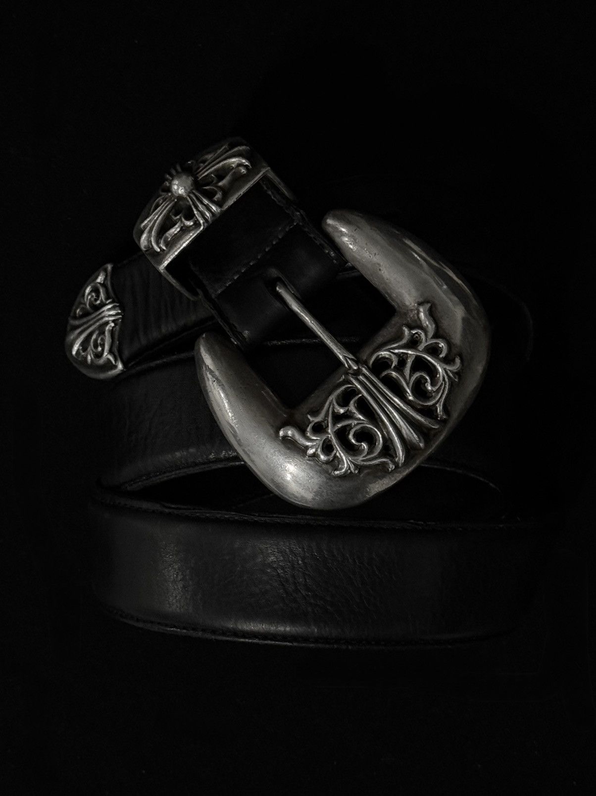 Chrome Hearts Chrome Hearts Vintage Sterling Belt 3 pieces Rock Western Size 40 - 4 Thumbnail