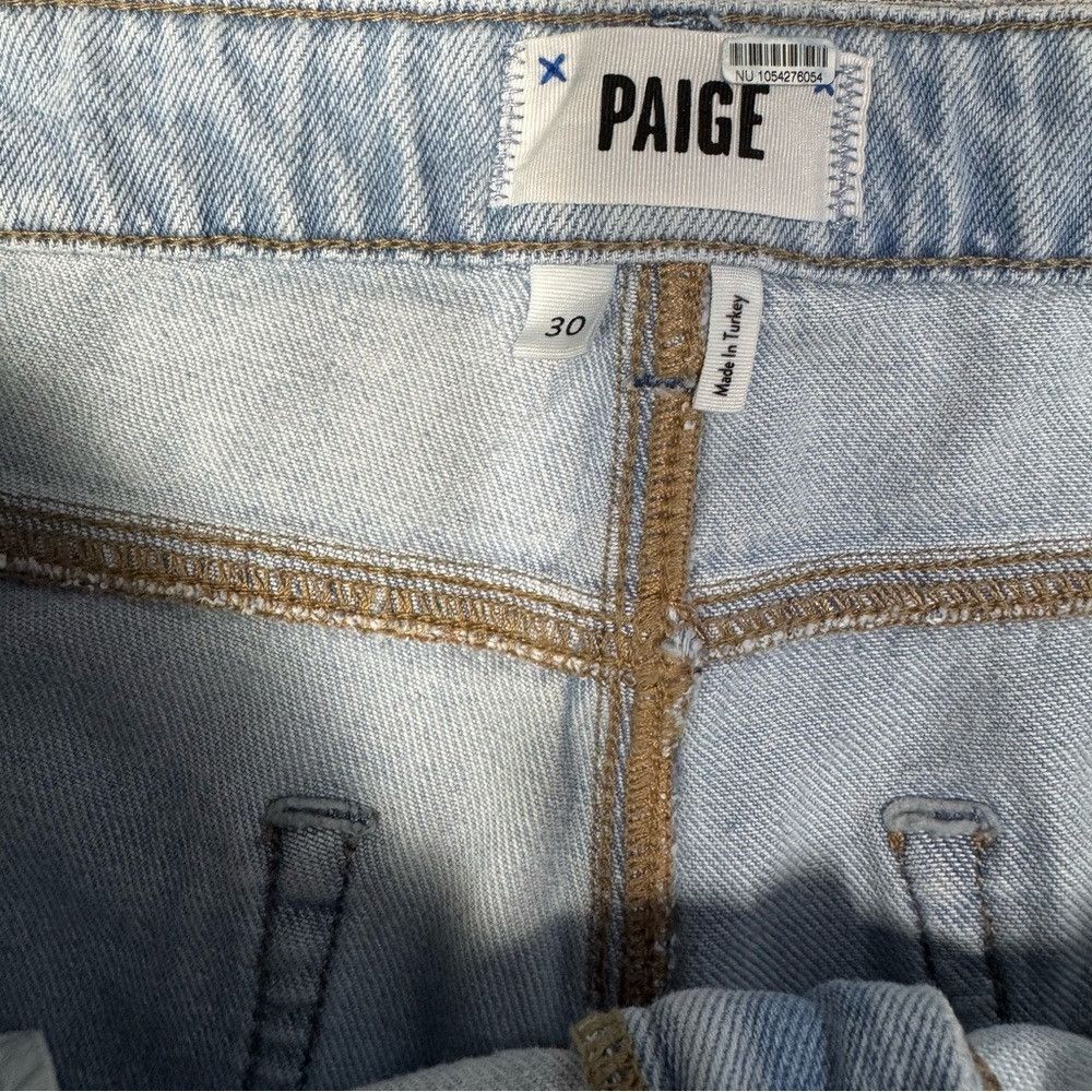 Paige PAIGE Noella Patchwork Crop Jeans Size 30 Size 30" / US 8 / IT 44 - 6 Thumbnail