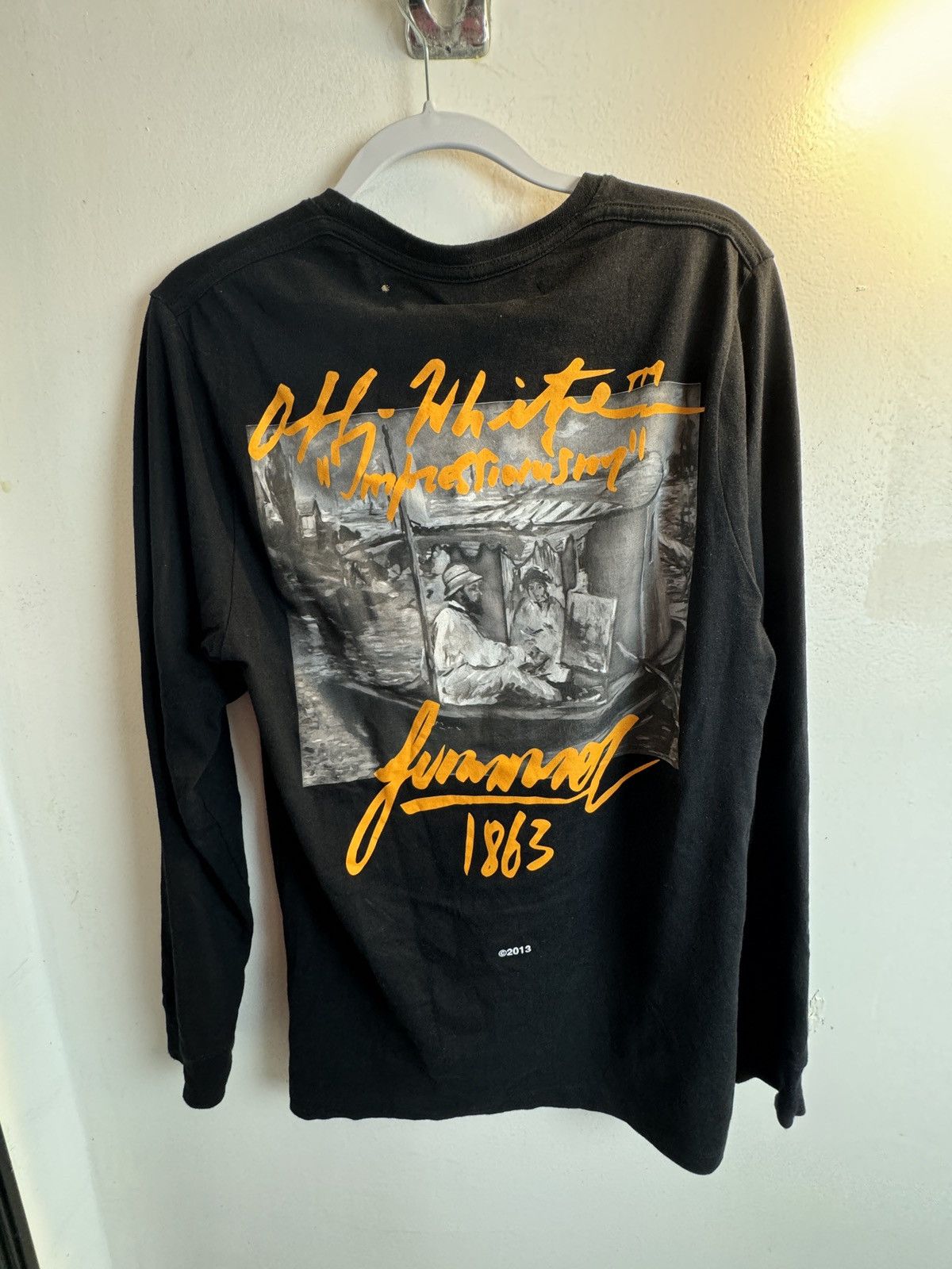 Off-White Black Summer Long Sleeve T-Shirt Size US M / EU 48-50 / 2 - 2 Thumbnail