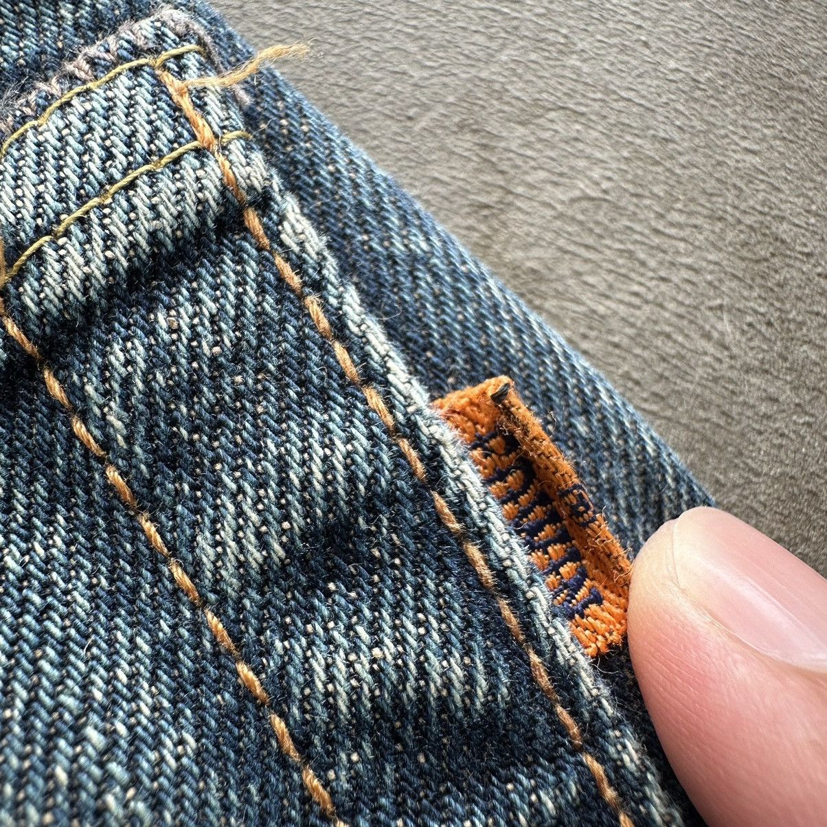 Japanese Brand Vintage Edwin 505x Distressed Faded Denim Jean Pant W29 Size US 29 - 13 Thumbnail
