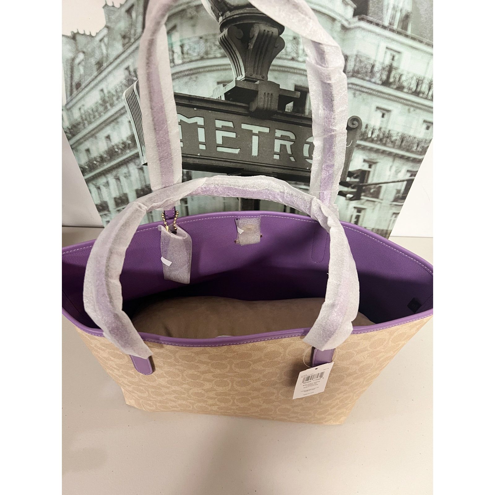 Coach Coach CV976 Tote Bag In Signature Canvas Size ONE SIZE - 5 Thumbnail